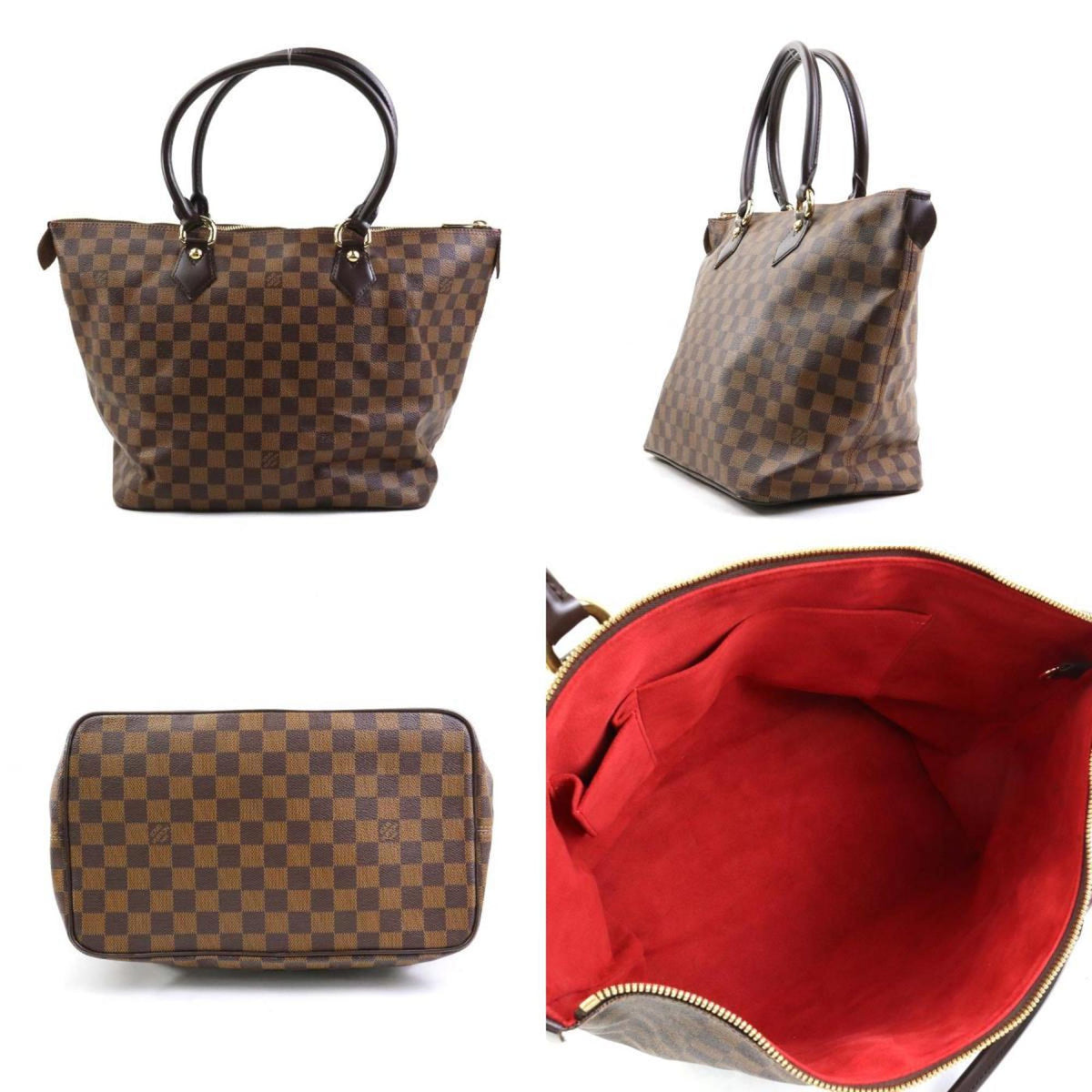 Louis Vuitton Brown Damier Canvas Handbag (Pre-Owned)