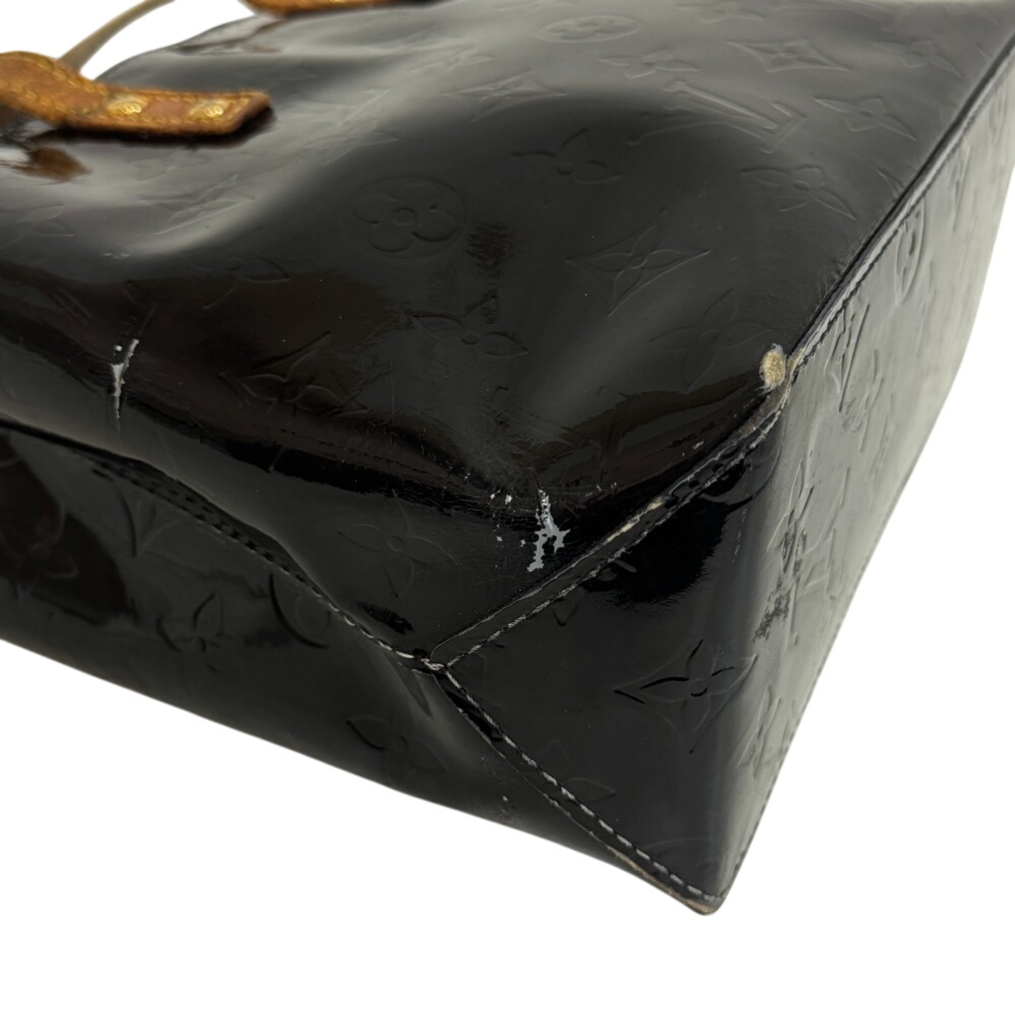 Louis Vuitton Amarante Black Galle Monogram Vernis Handbag (Pre-Owned)