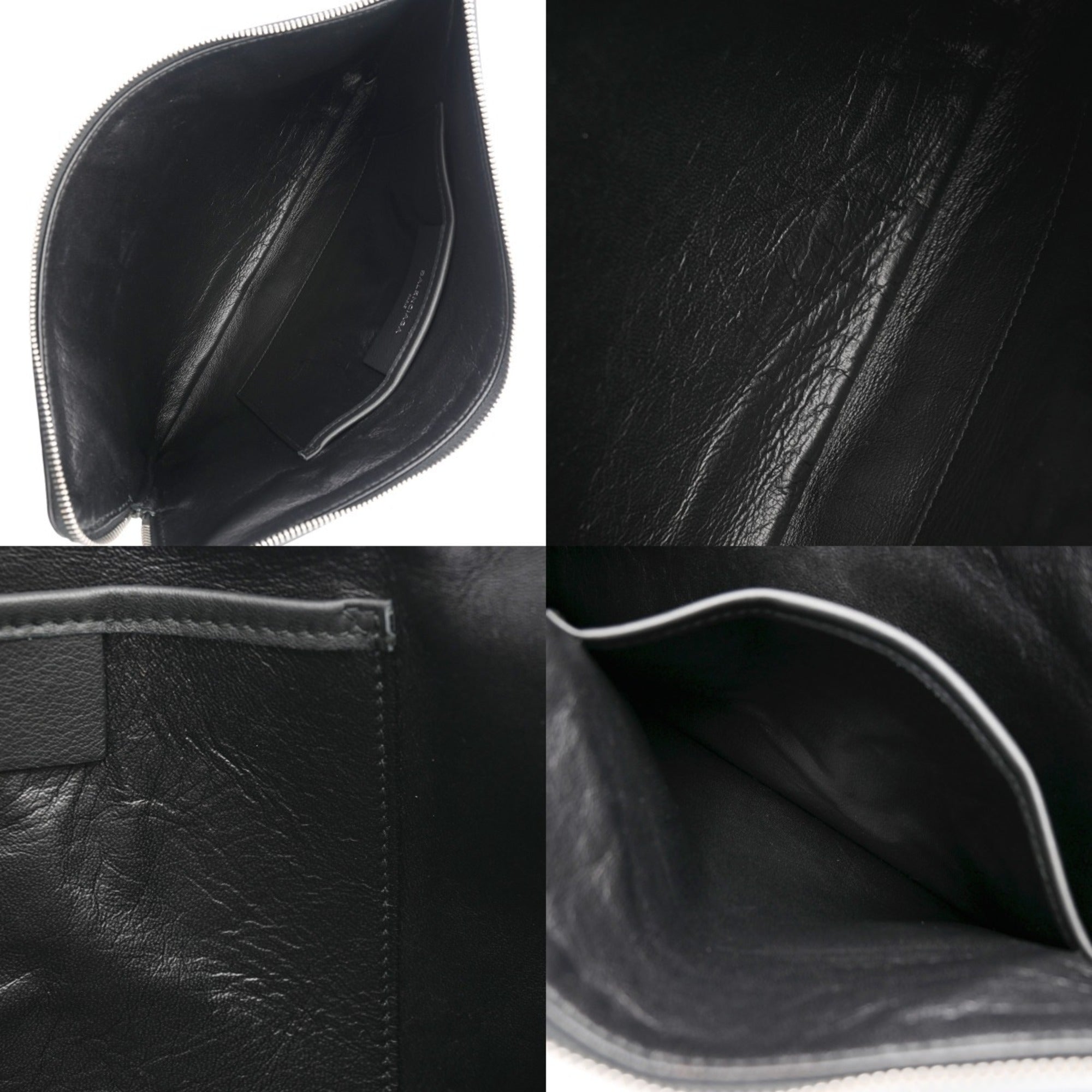 Balenciaga Black Leather Pouch (Pre-Owned)
