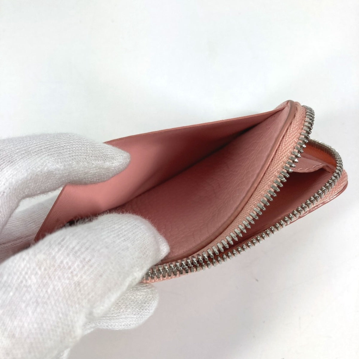 Tiffany Pink Leather Coin Purse/Coin Case (Pre-Owned)