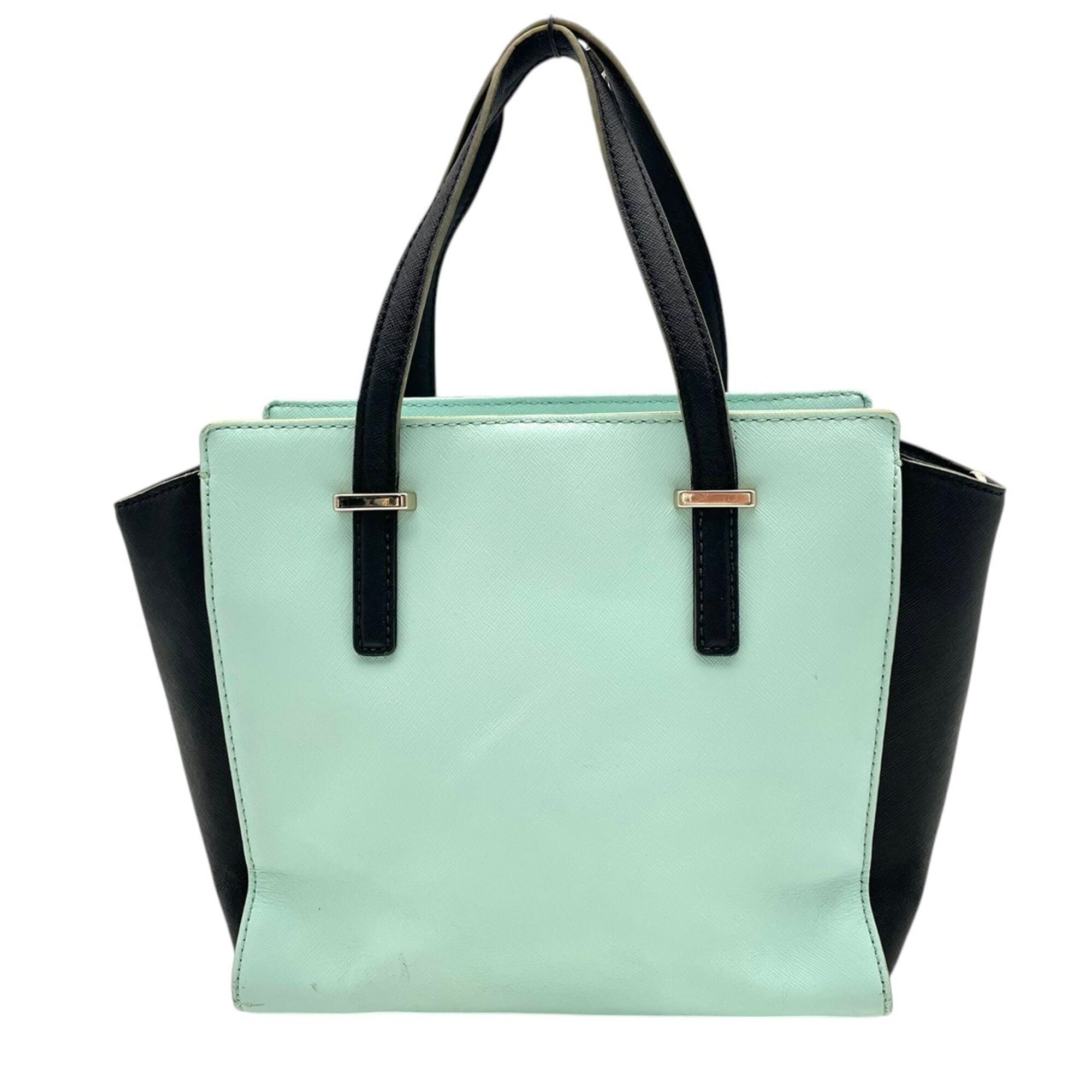 Kate Spade Black Green Leather Handbag Shoulder Bag (Pre-Owned)