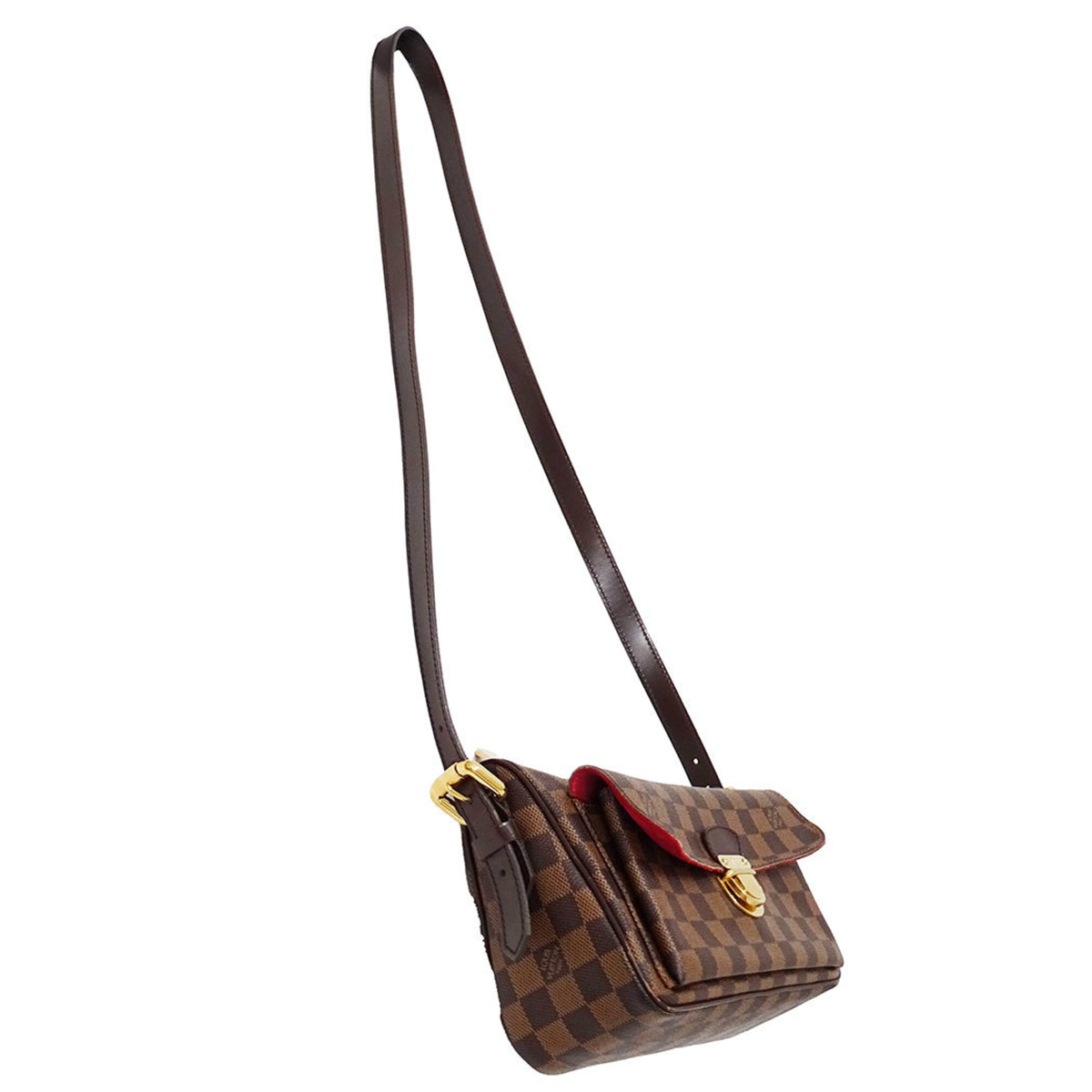 Louis Vuitton Brown Damier Canvas Handbag Shoulder Bag (Pre-Owned)