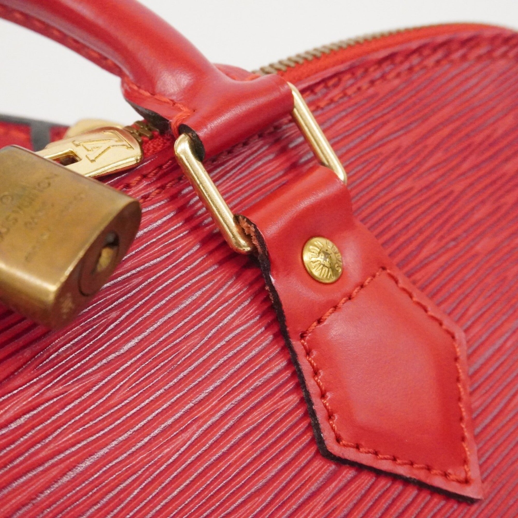 Louis Vuitton Castilian Red Handbag (Pre-Owned)