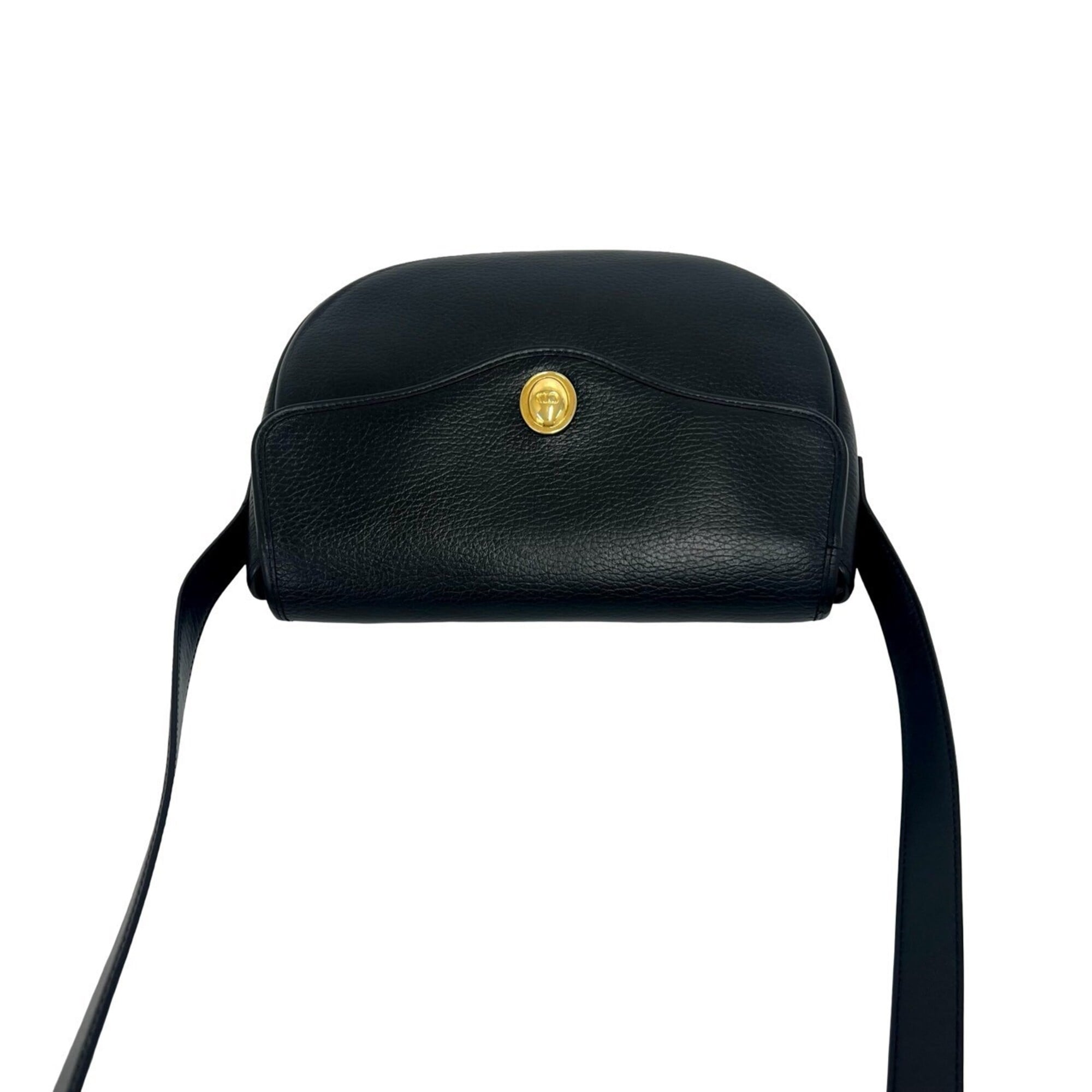 Christian Dior Black Leather Pochette Shoulder Bag (Pre-Owned)