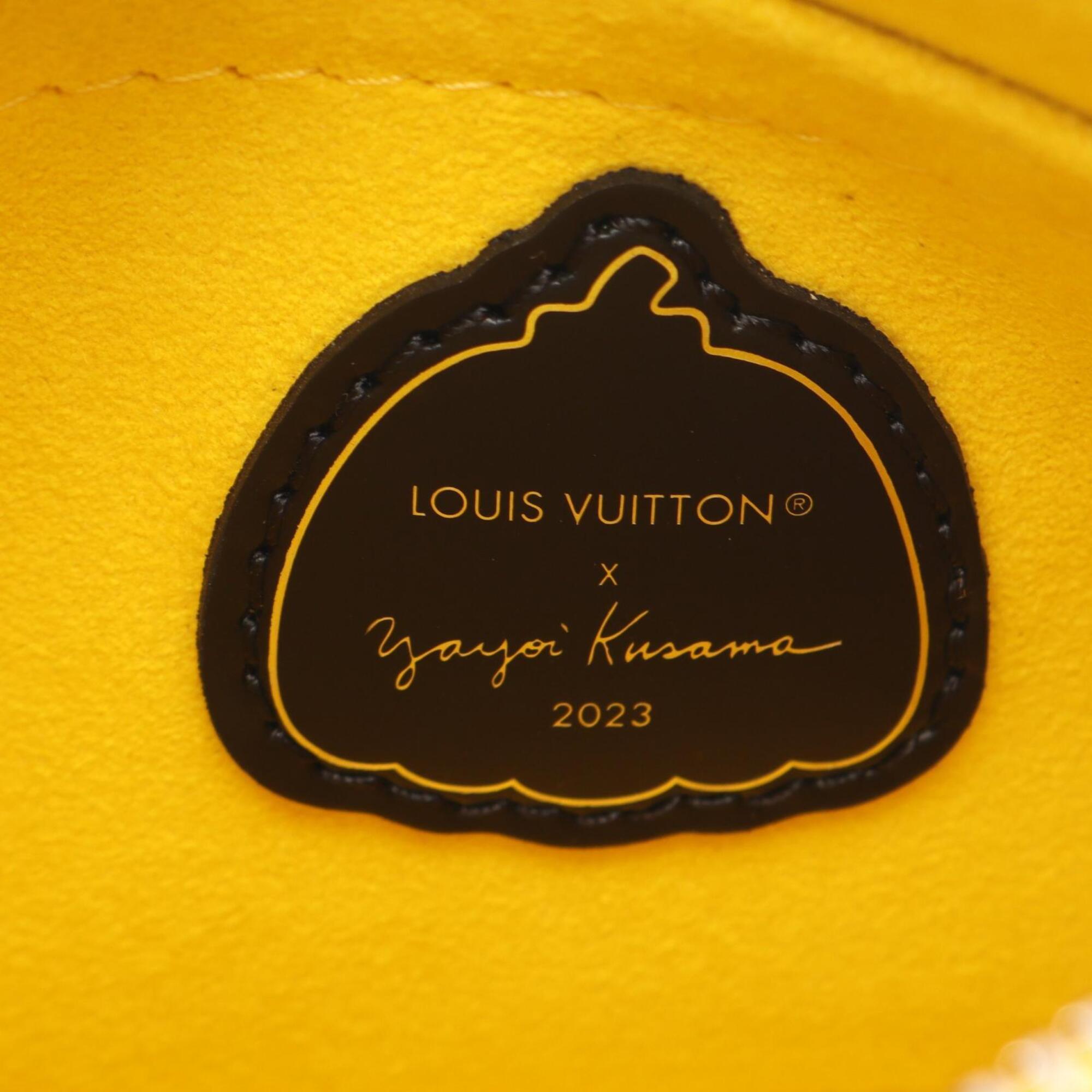 Louis Vuitton Black Yellow Leather Handbag (Pre-Owned)