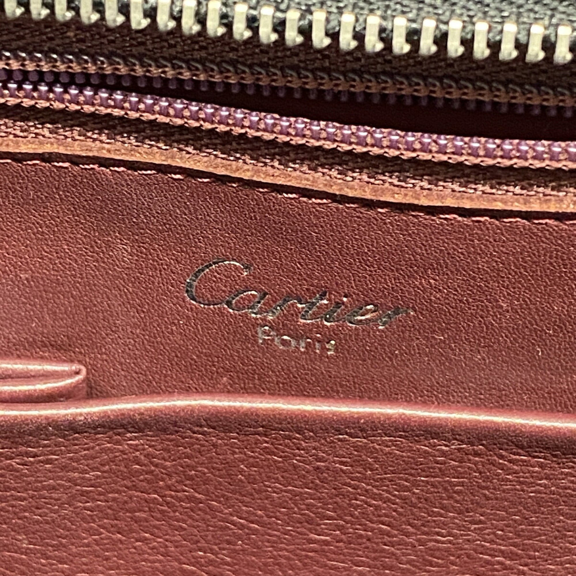 Cartier Black Leather Tote Bag (Pre-Owned)