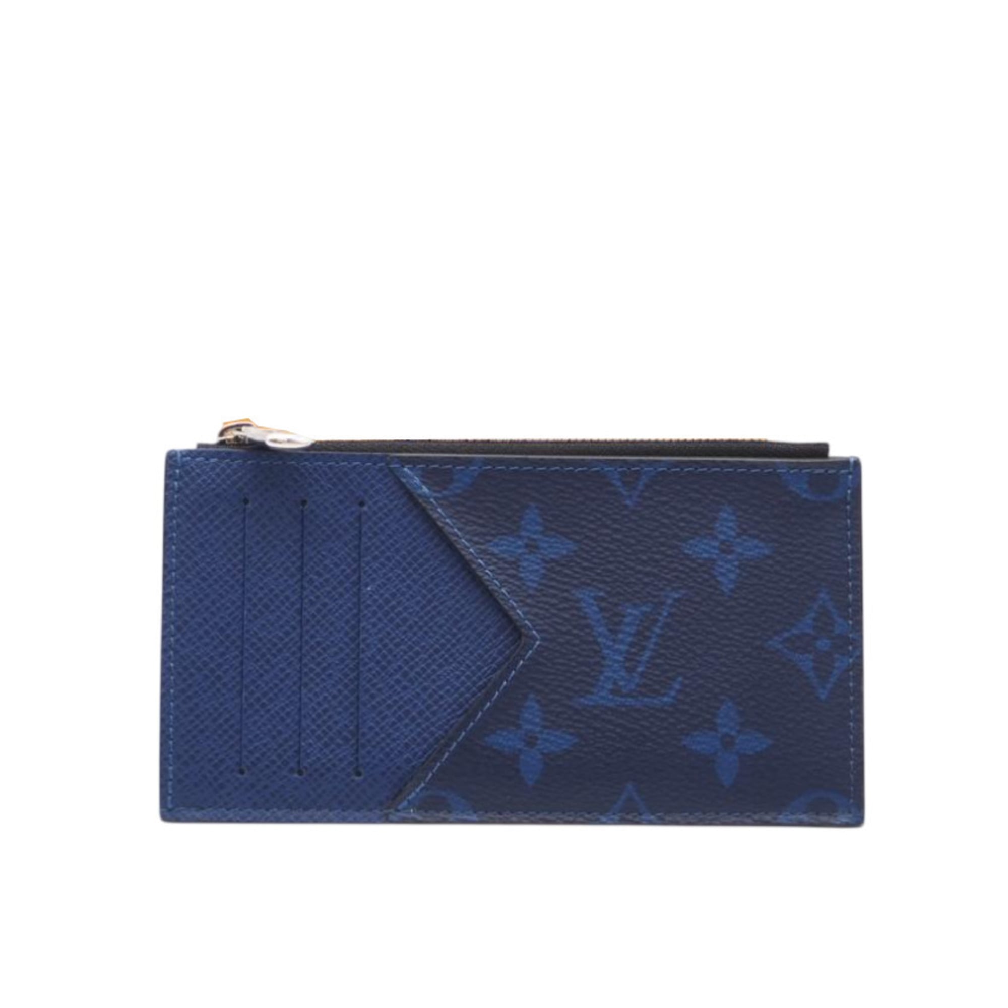 Louis Vuitton Blue Coated Canvas Coin Purse/Coin Case (Pre-Owned)