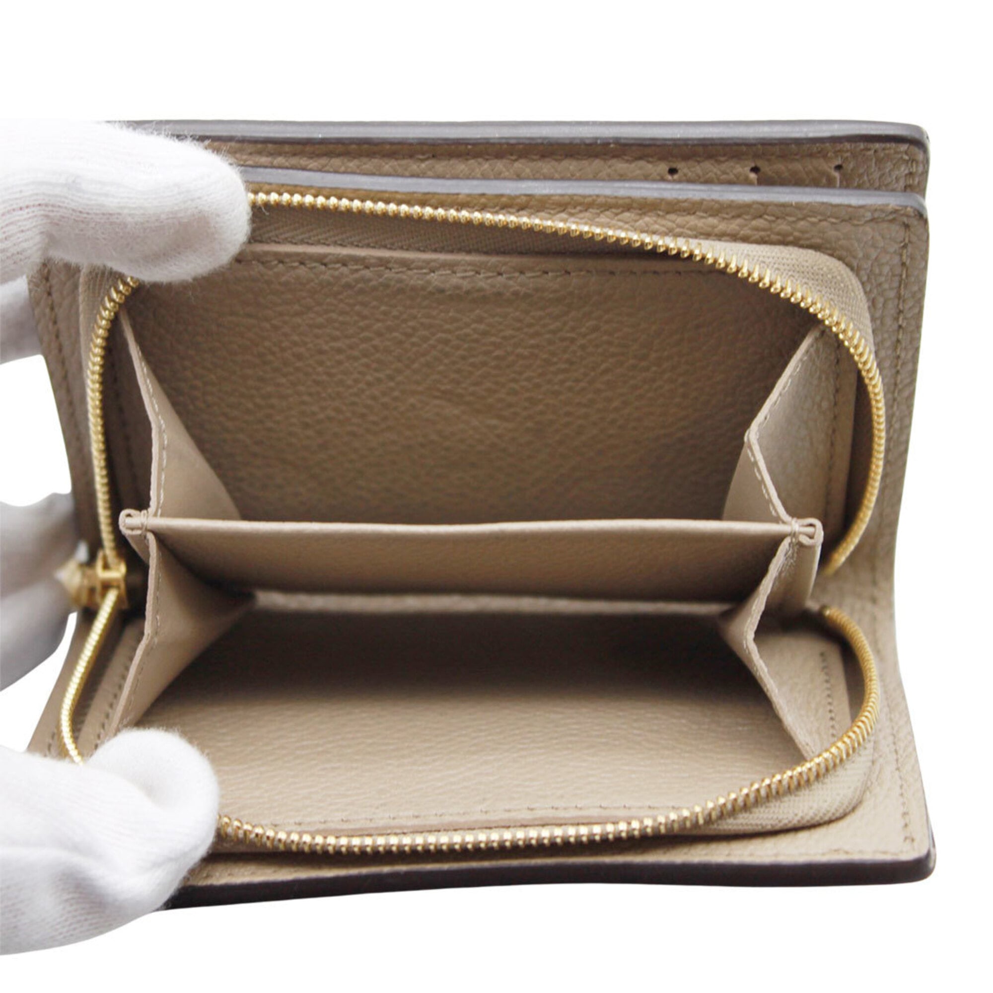 Louis Vuitton Monogram Empreinte Beige Black Monogram Empreinte Wallet (Bi-Fold) (Pre-Owned)