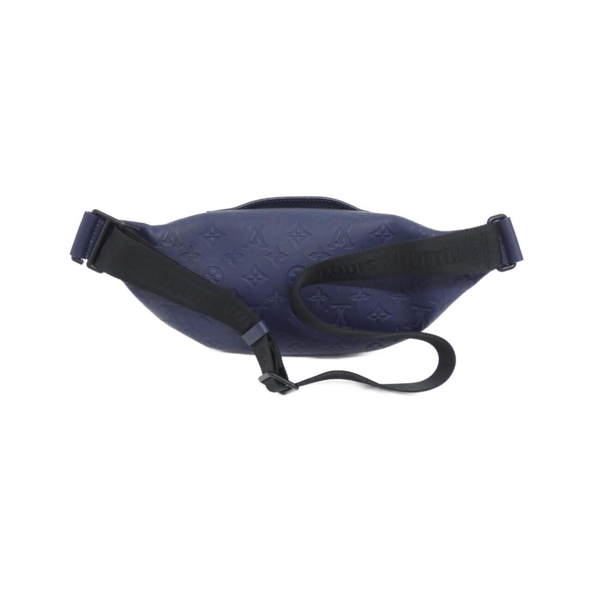 Louis Vuitton Blue Navy Leather Shoulder Bag (Pre-Owned)