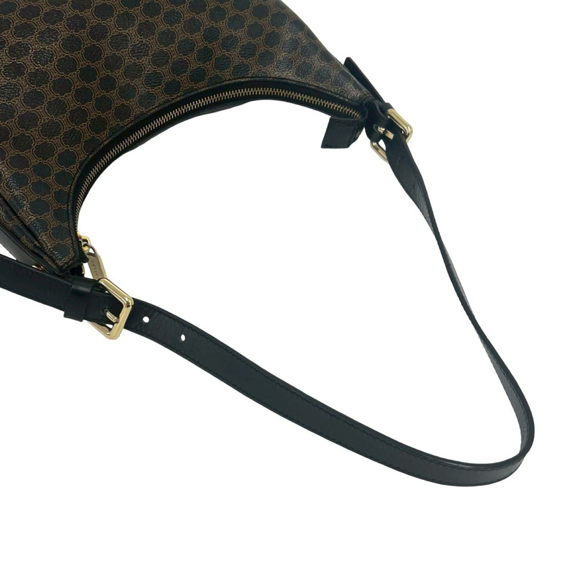 Celine Black Brown Pvc Leather Shoulder Bag Tote Bag (Pre-Owned)