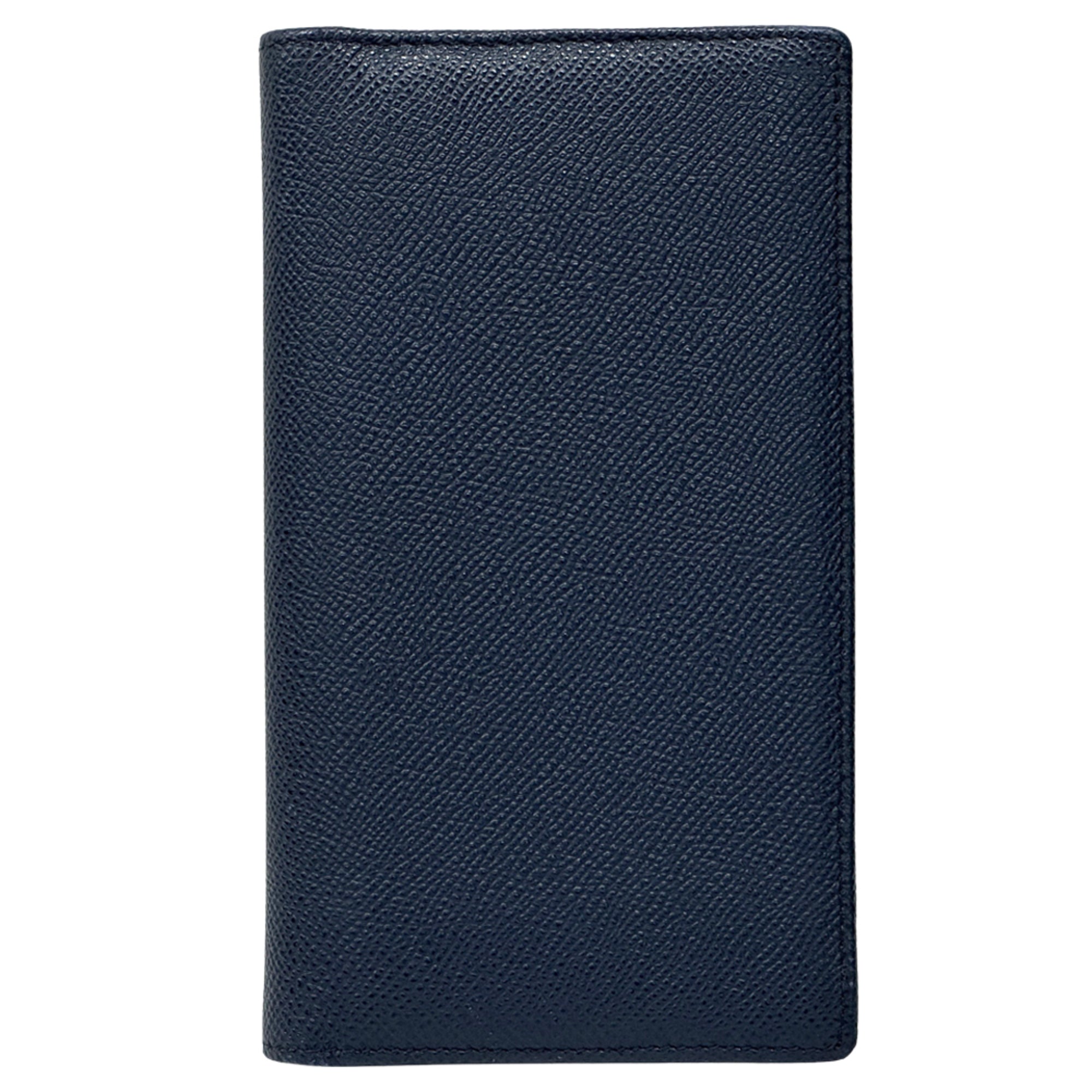 Bvlgari Green Navy Leather Wallet (Bi-Fold) (Pre-Owned)