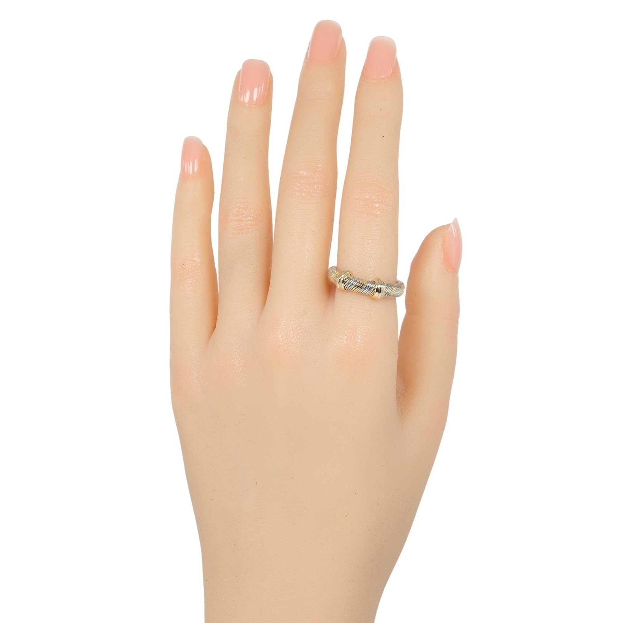 Cartier Yellow Gold (18K) Stainless Steel Band Ring (Pre-Owned)