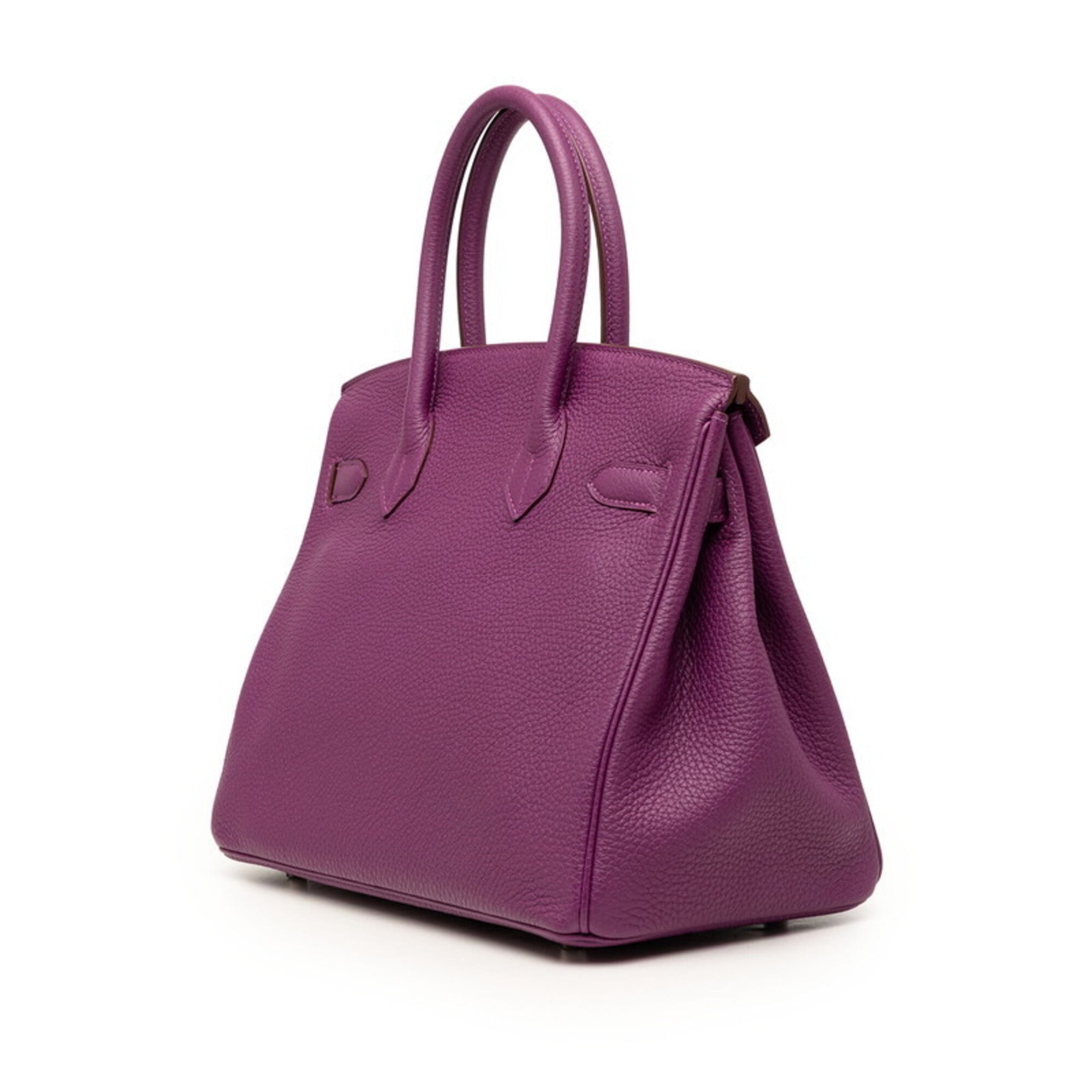 Hermes Anemone Purple Togo Leather Handbag (Pre-Owned)