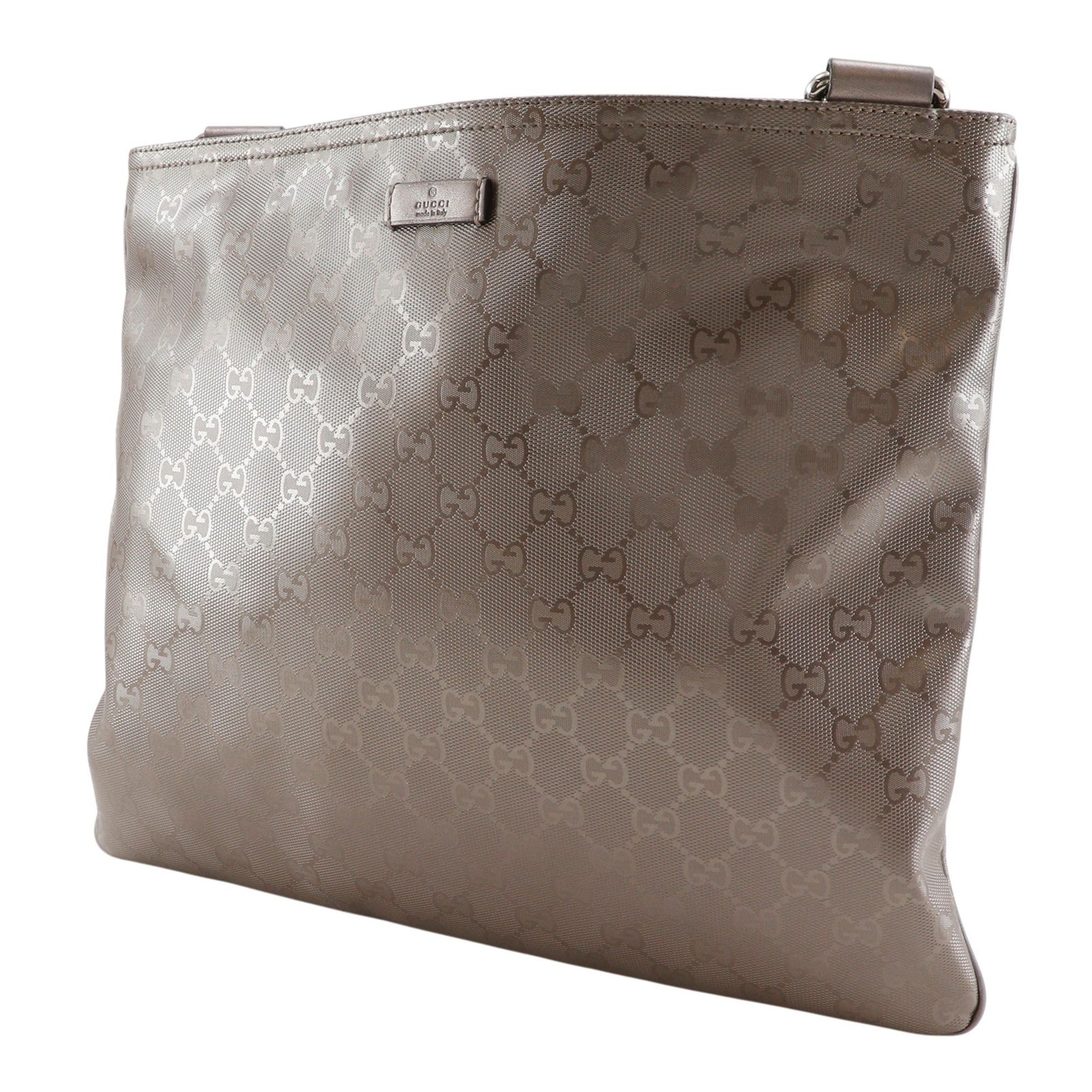 Gucci Bronze Gg Imprimé Shoulder Bag (Pre-Owned)
