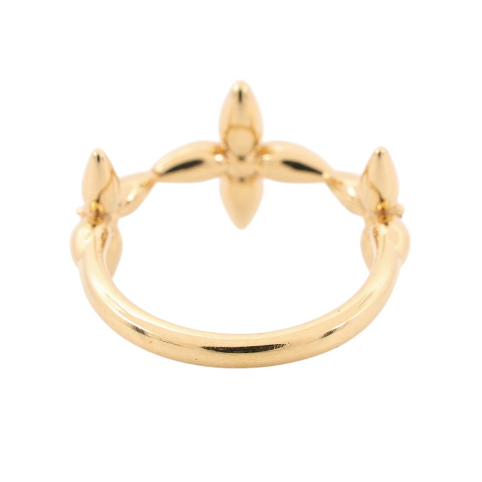 Louis Vuitton Gold Metal Band Ring (Pre-Owned)