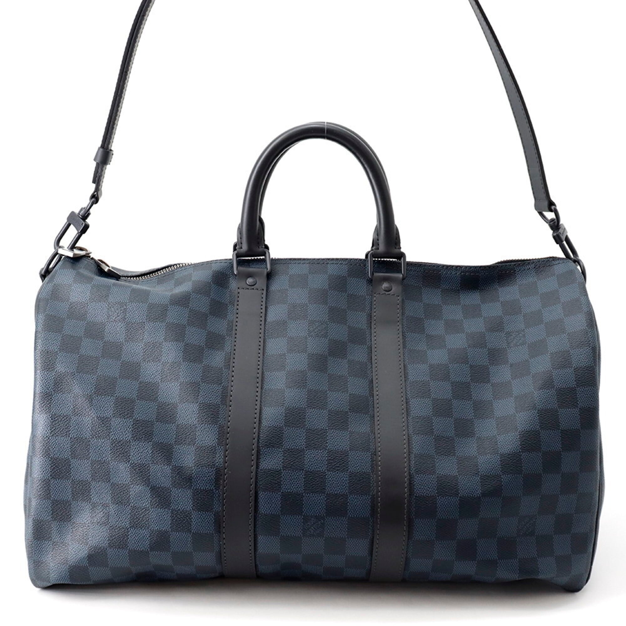 Louis Vuitton Damier Cobalt Cobalt Noir Boston Bag Handbag (Pre-Owned)