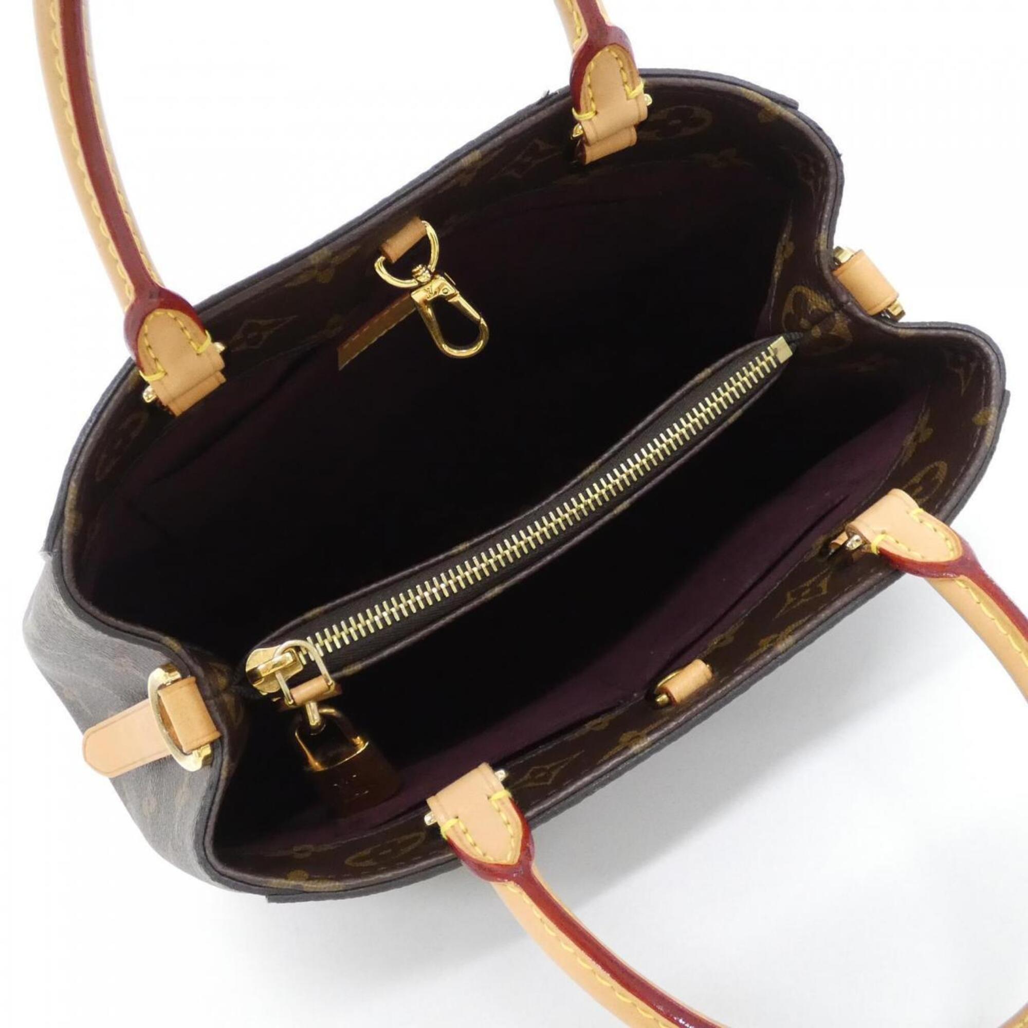 Louis Vuitton Marron Coated Canvas Handbag (Pre-Owned)