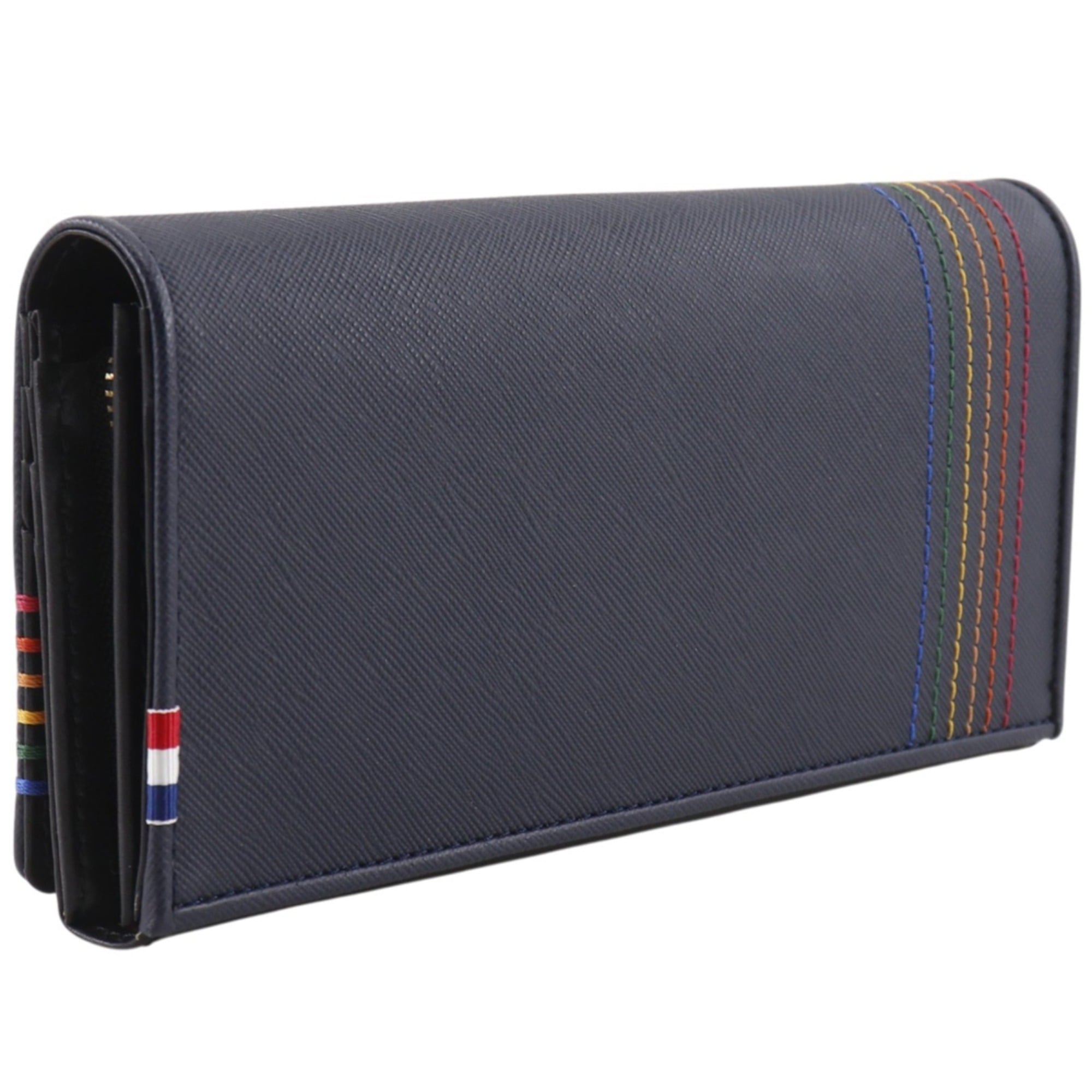 Castelbajac Black Leather Long Wallet (Bi-Fold) (Pre-Owned)