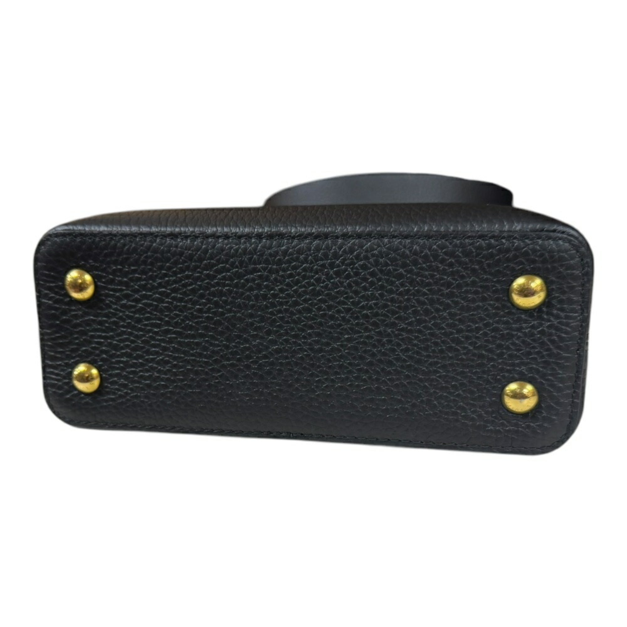 Louis Vuitton Black Noir Leather Shoulder Bag (Pre-Owned)