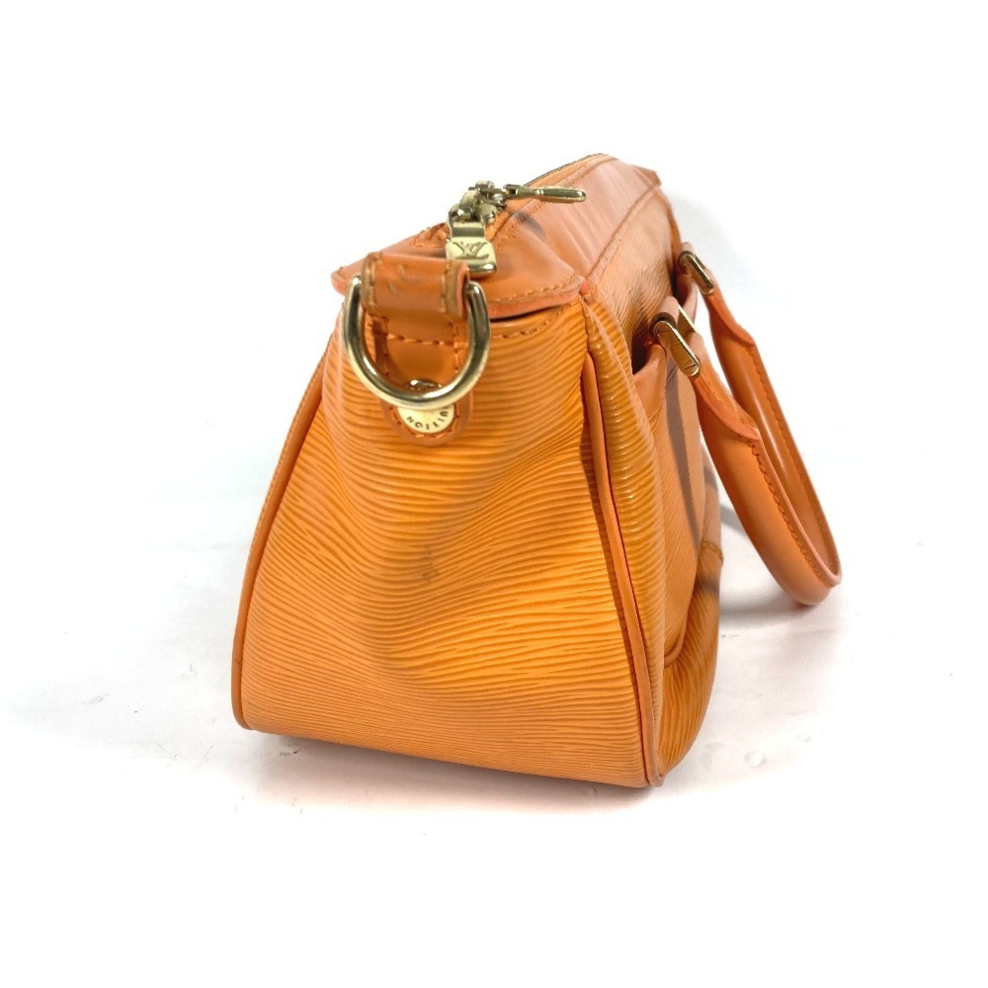 Louis Vuitton Orange Epi Leather Handbag Tote Bag (Pre-Owned)