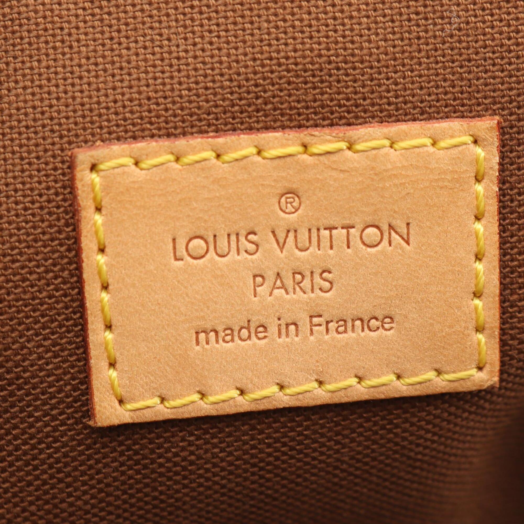 Louis Vuitton Brown Monogram Coated Canvas Leather Handbag (Pre-Owned)