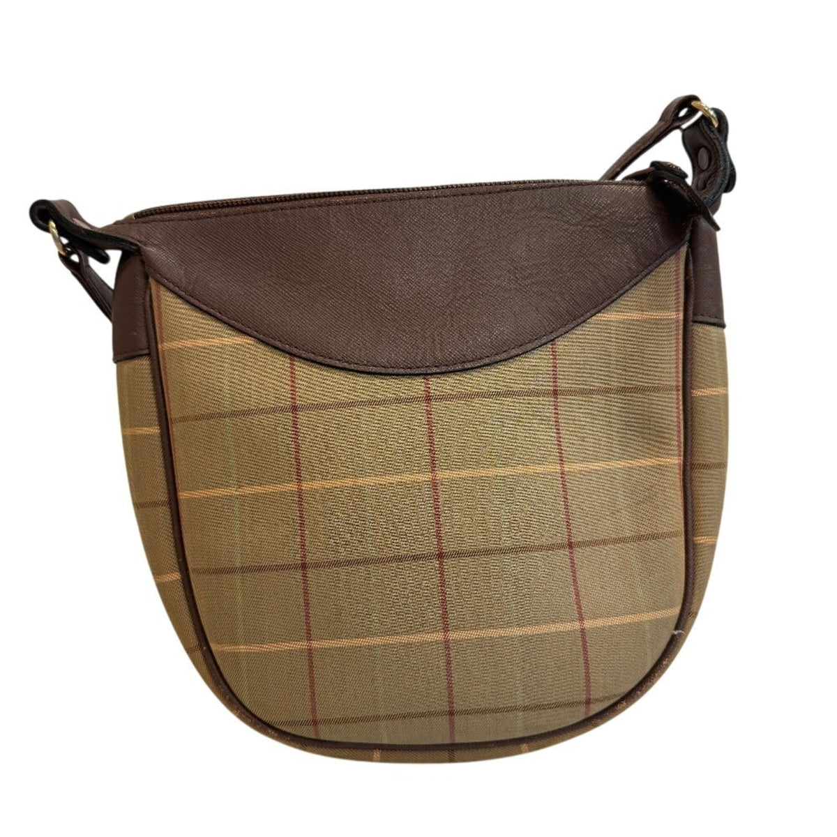 Burberry Brown Canvas Shoulder Bag (Pre-Owned)