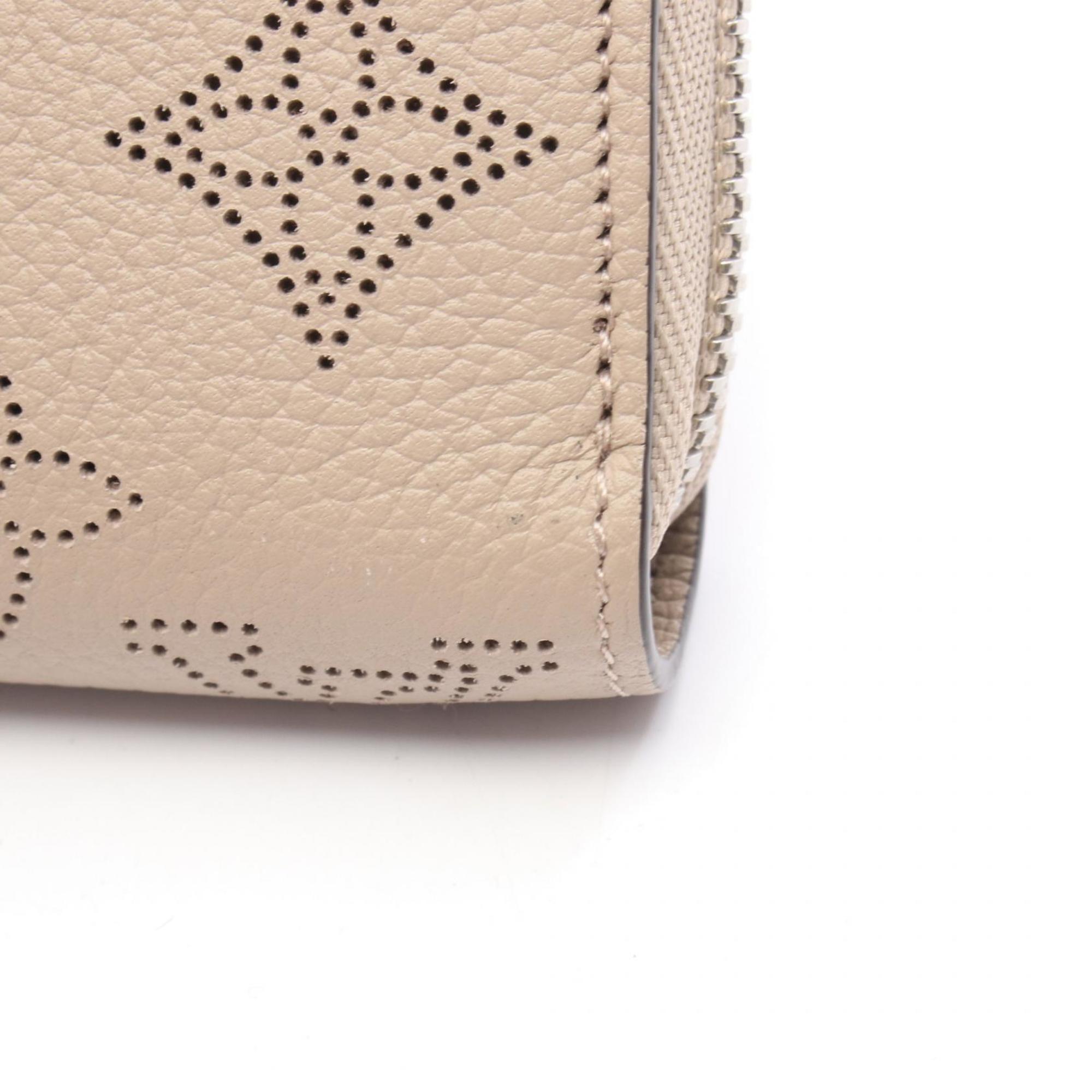 Louis Vuitton Beige Galle Mahina Leather Leather Long Wallet (Bi-Fold) (Pre-Owned)