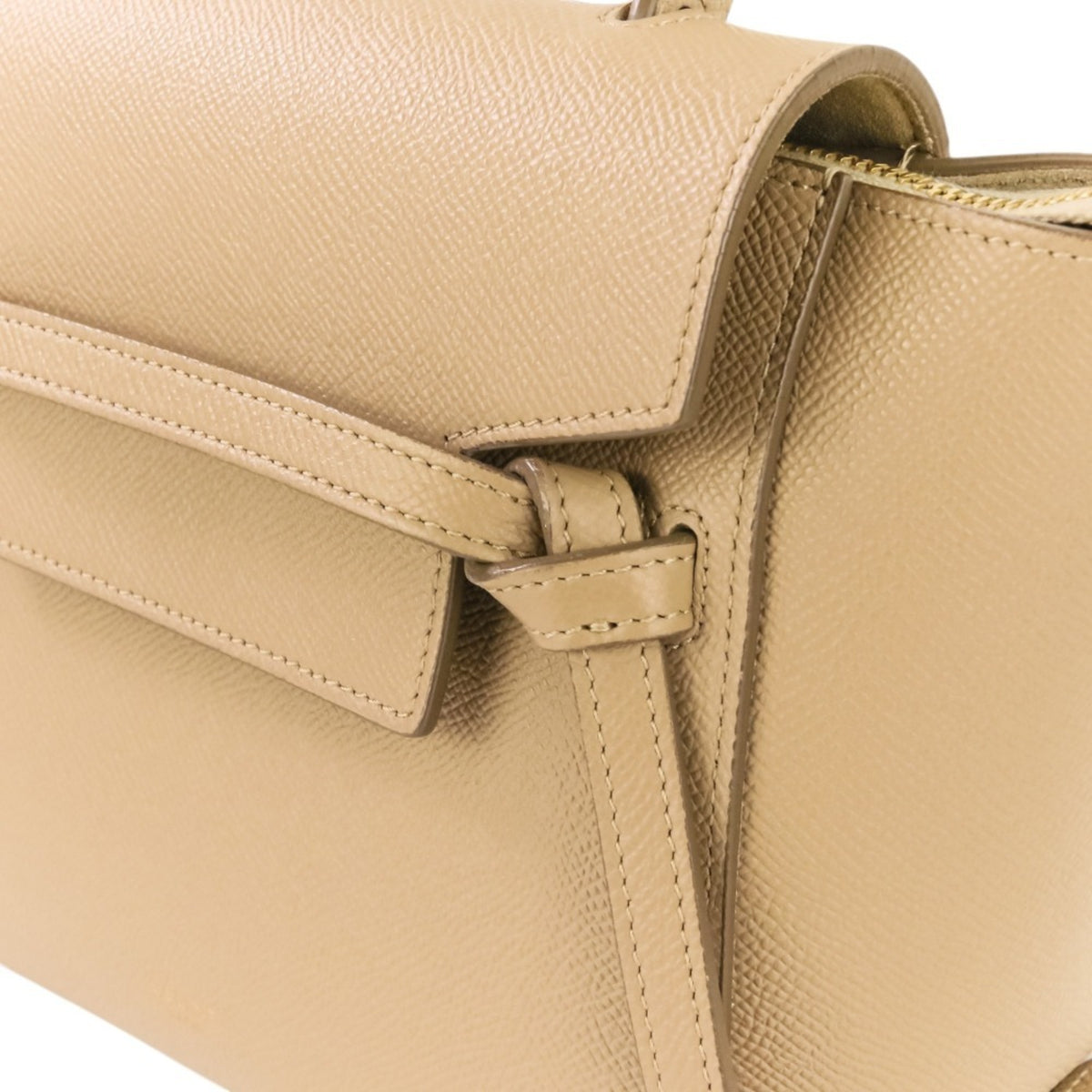 Celine Beige Leather Shoulder Bag (Pre-Owned)
