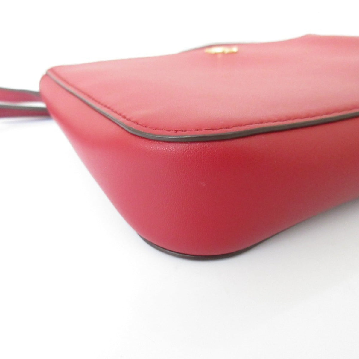 Ralph Lauren Red Color Leather Shoulder Bag (Pre-Owned)