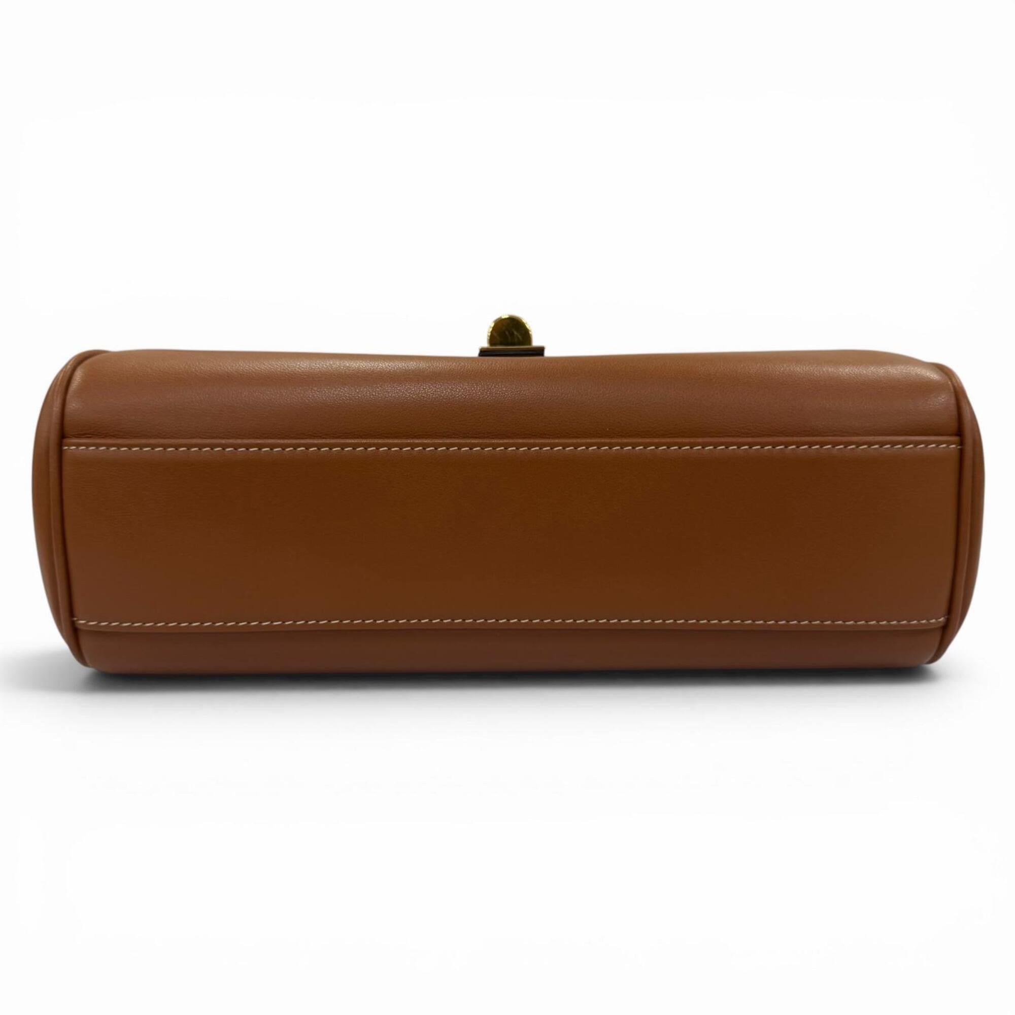 Celine Gold Leather Shoulder Bag (Pre-Owned)
