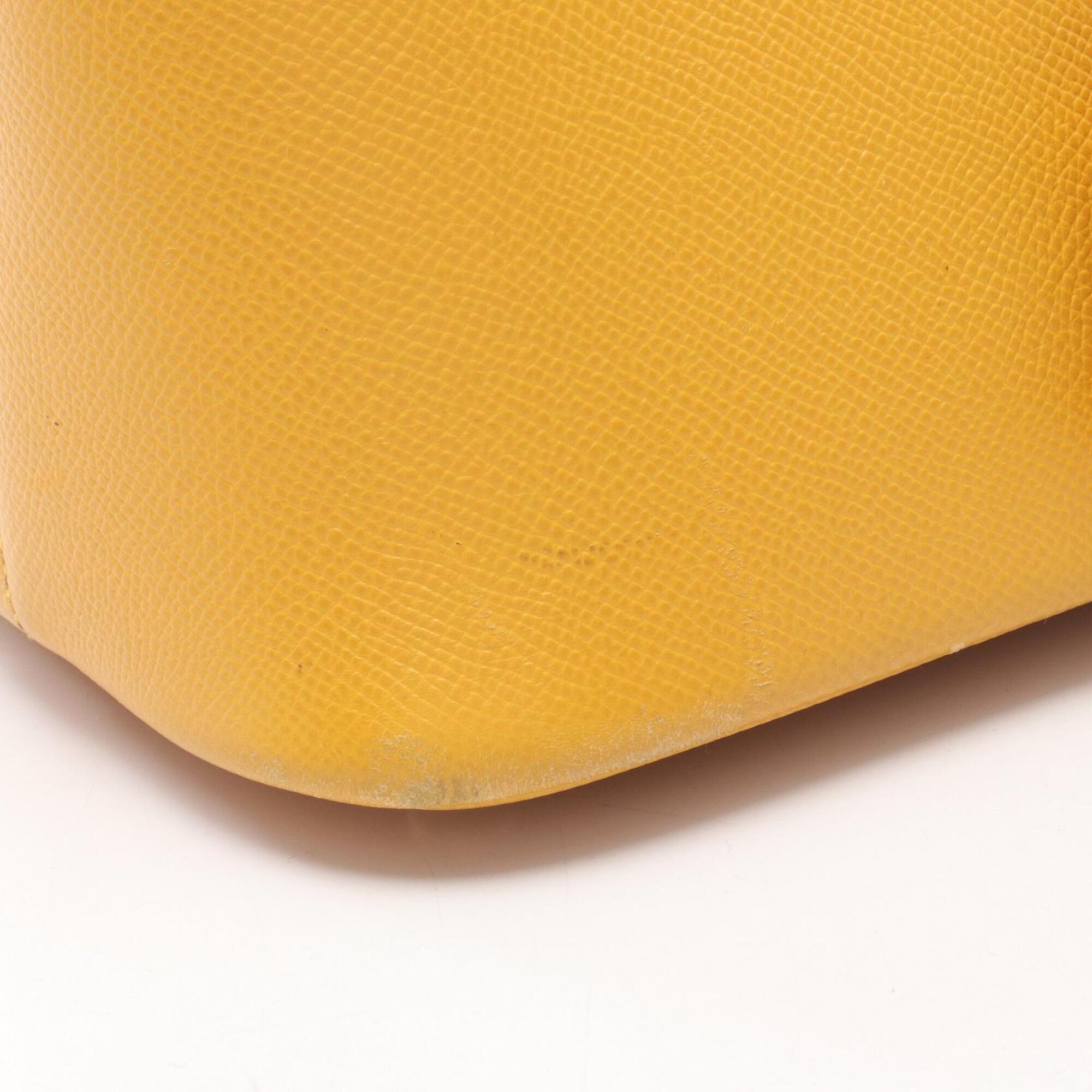 Hermes Yellow Courchevel Leather Handbag (Pre-Owned)