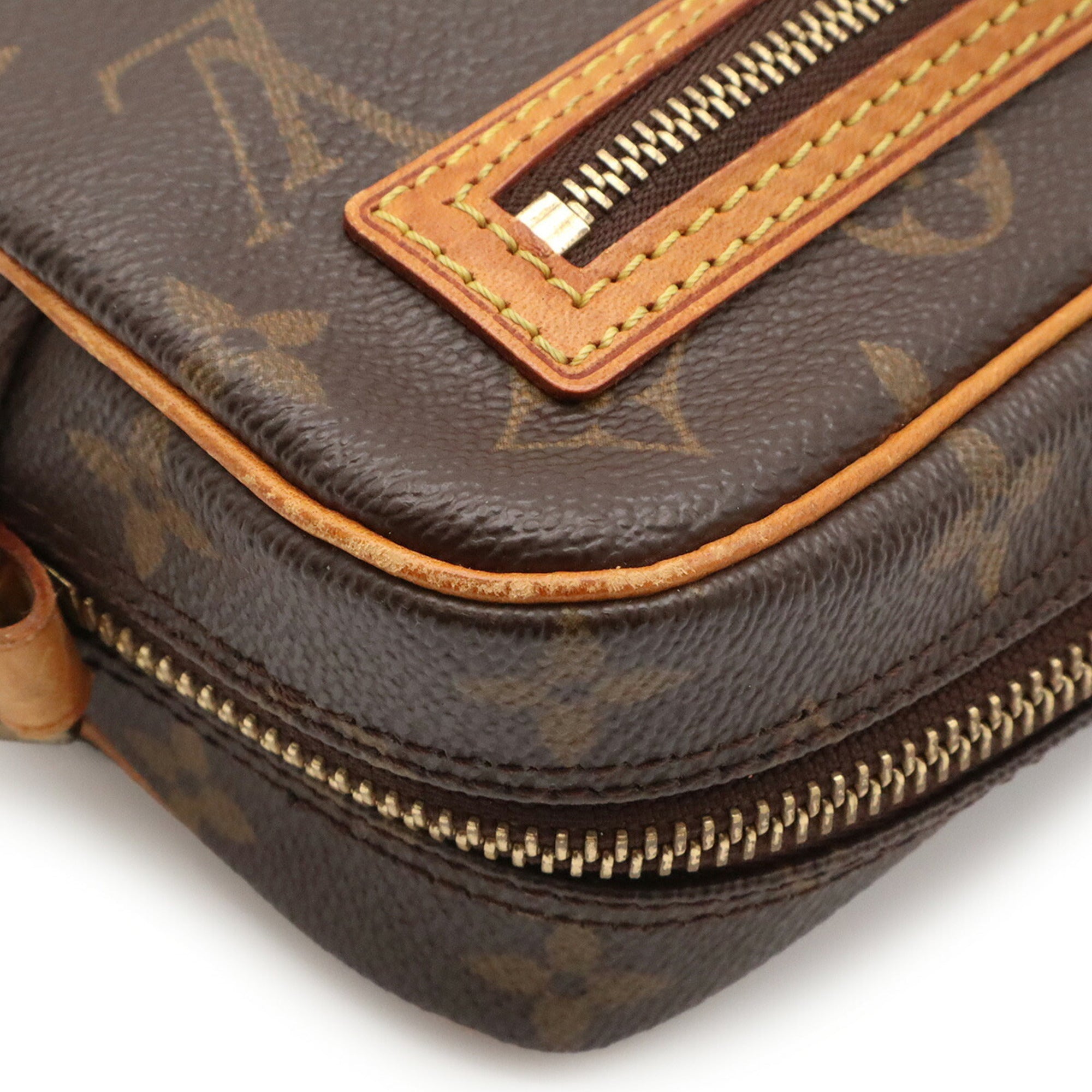 Louis Vuitton Brown Monogram Canvas Pochette Shoulder Bag (Pre-Owned)
