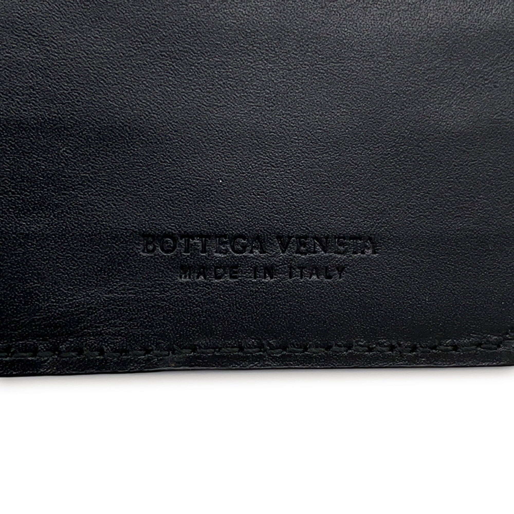 Bottega Veneta Black Leather Long Wallet (Bi-Fold) (Pre-Owned)