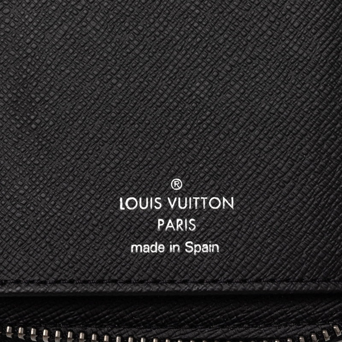 Louis Vuitton Black Gray Pvc Leather Long Wallet (Bi-Fold) (Pre-Owned)