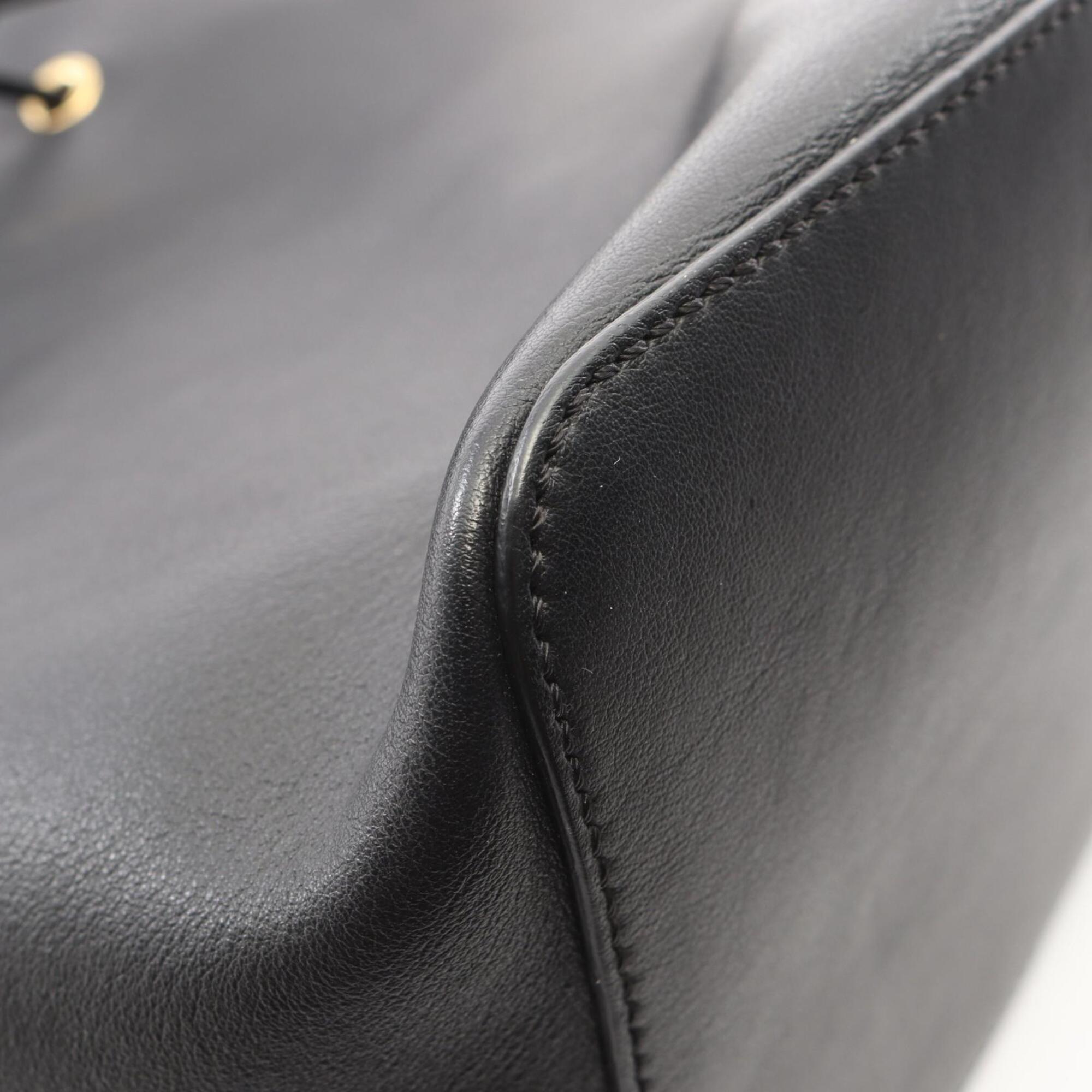 Fendi Black Leather Handbag Shoulder Bag (Pre-Owned)