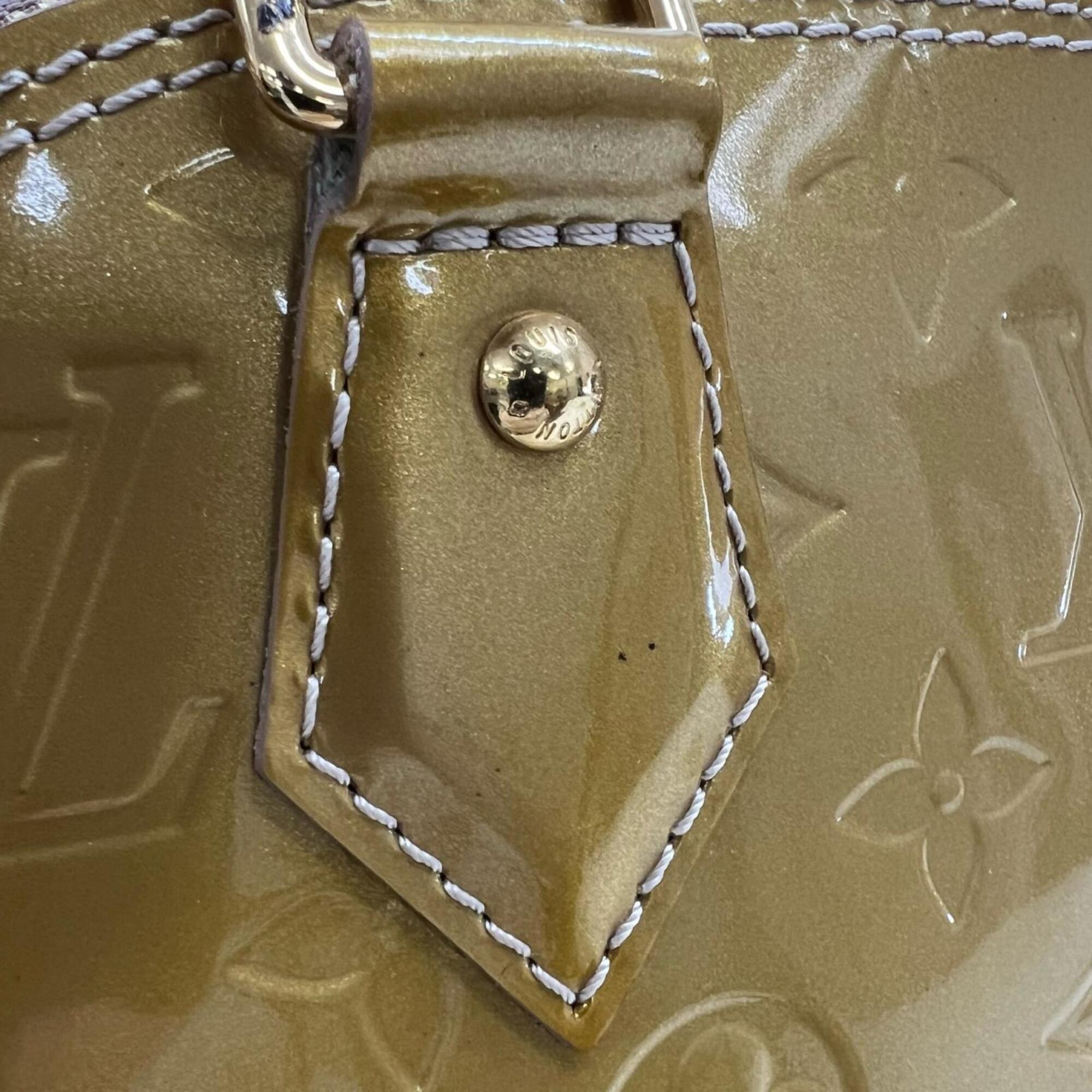 Louis Vuitton Beige Poodle Monogram Vernis Handbag (Pre-Owned)