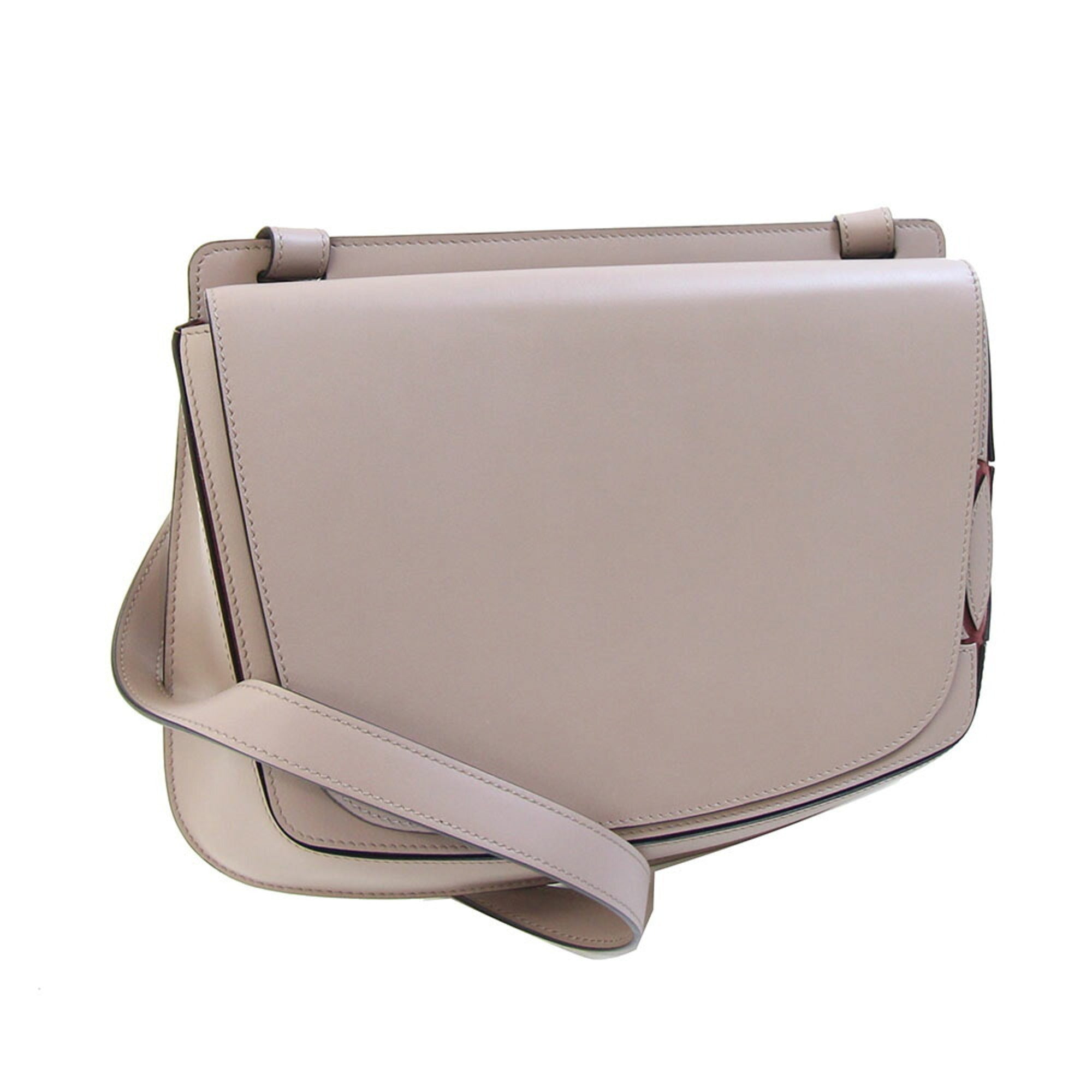 Cartier Must Pink Beige Leather Shoulder Bag (Pre-Owned)