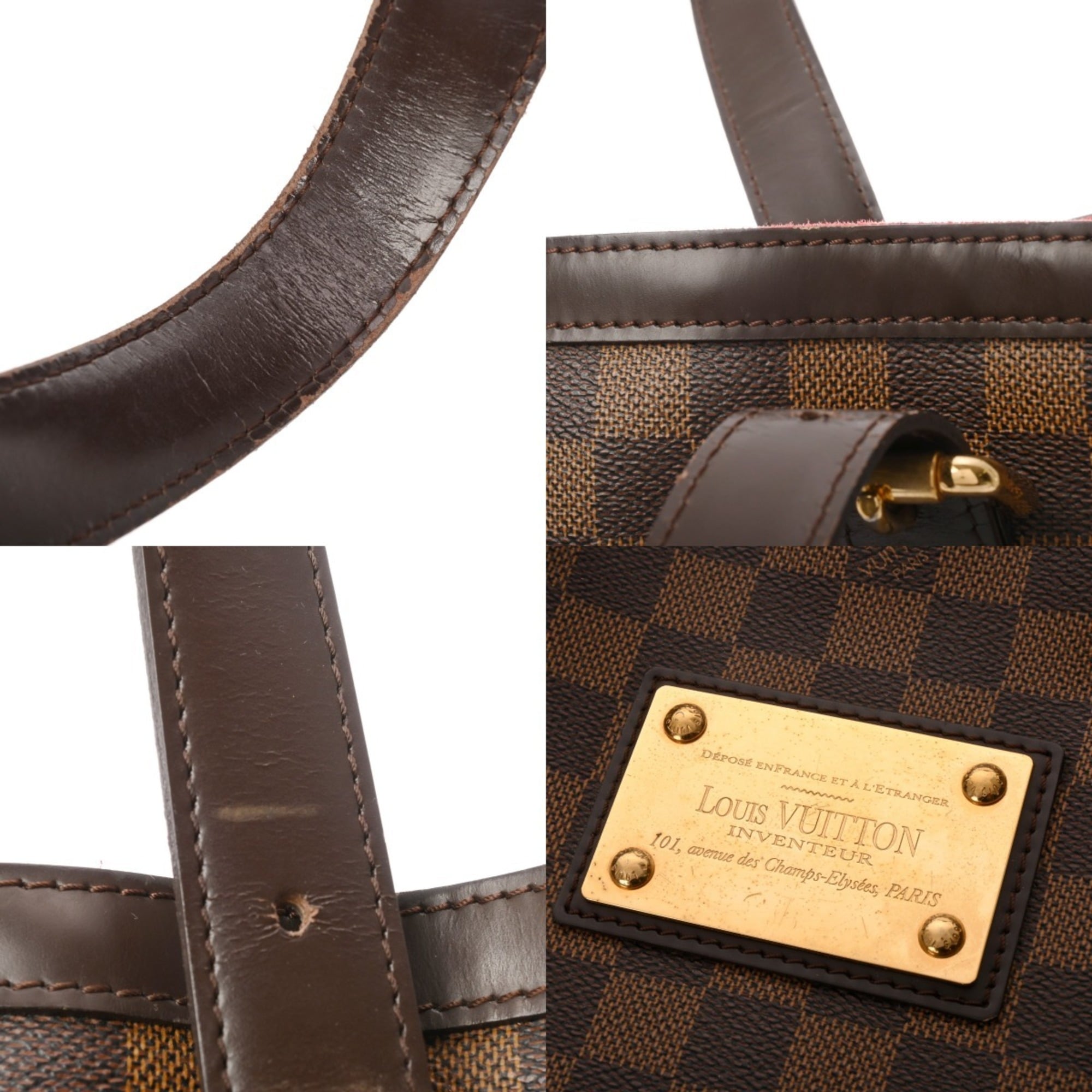 Louis Vuitton Brown Damier Canvas Damier Canvas Tote Bag (Pre-Owned)
