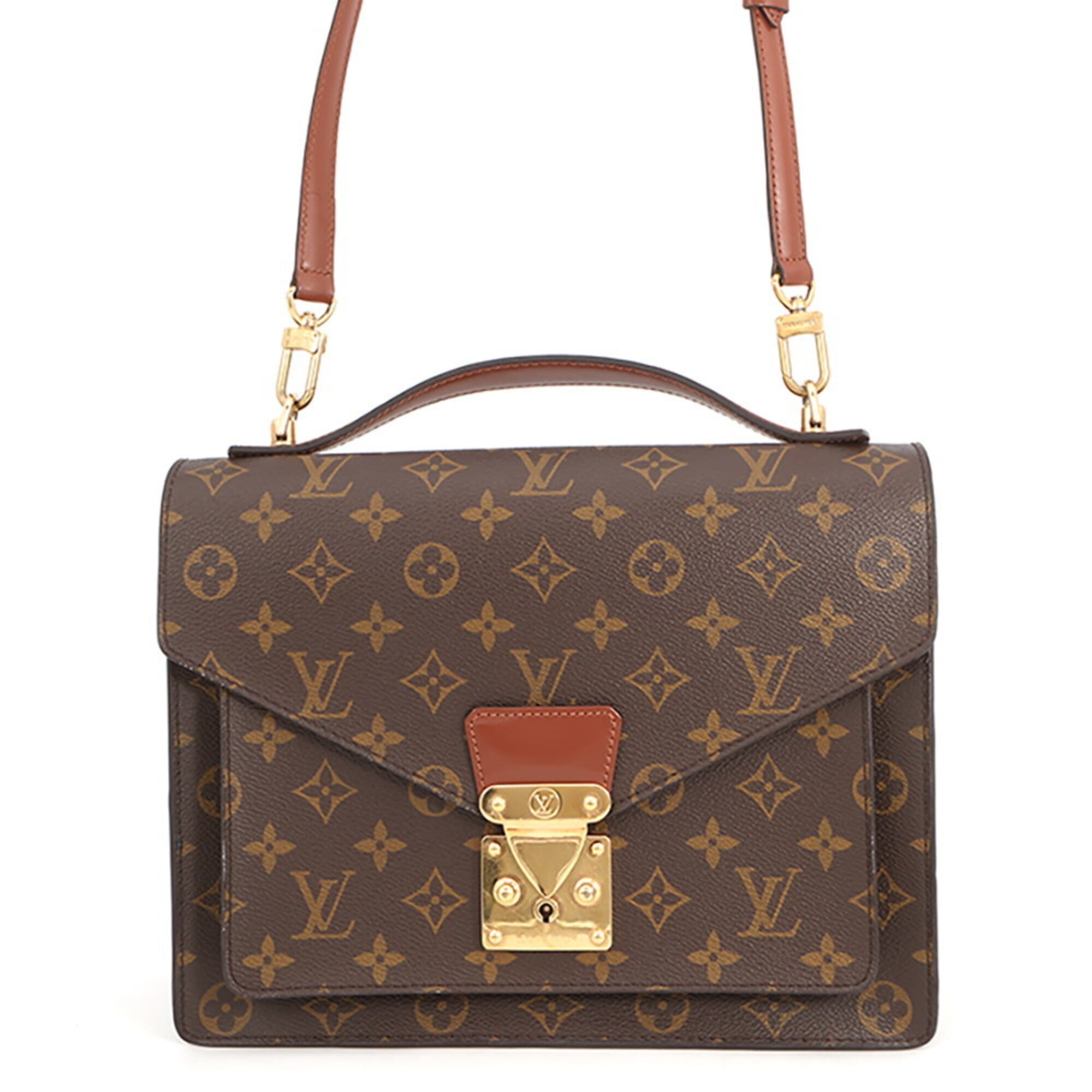 Louis Vuitton Brown Monogram Monogram Handbag Shoulder Bag (Pre-Owned)