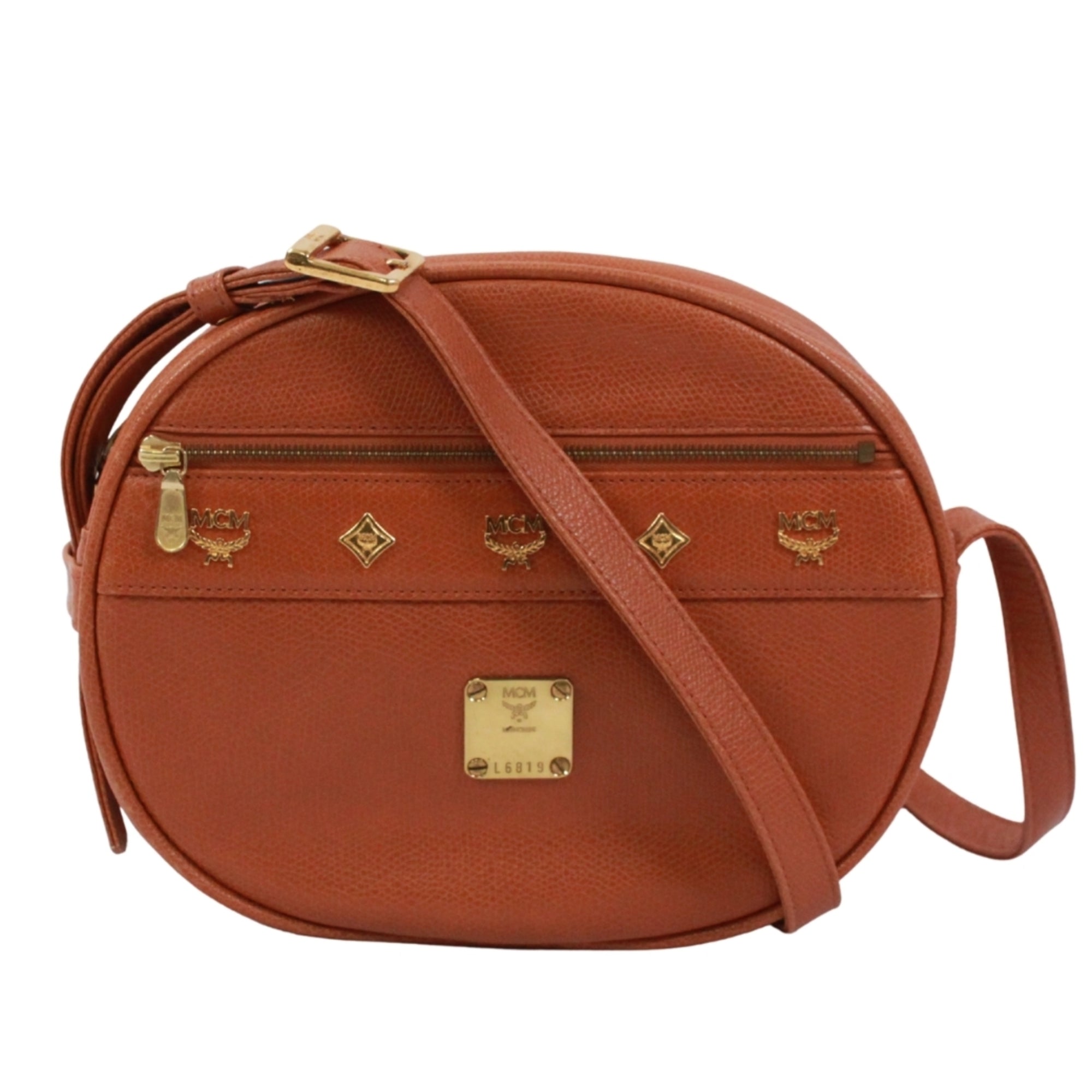 Mcm Brown Leather Shoulder Bag (Pre-Owned)