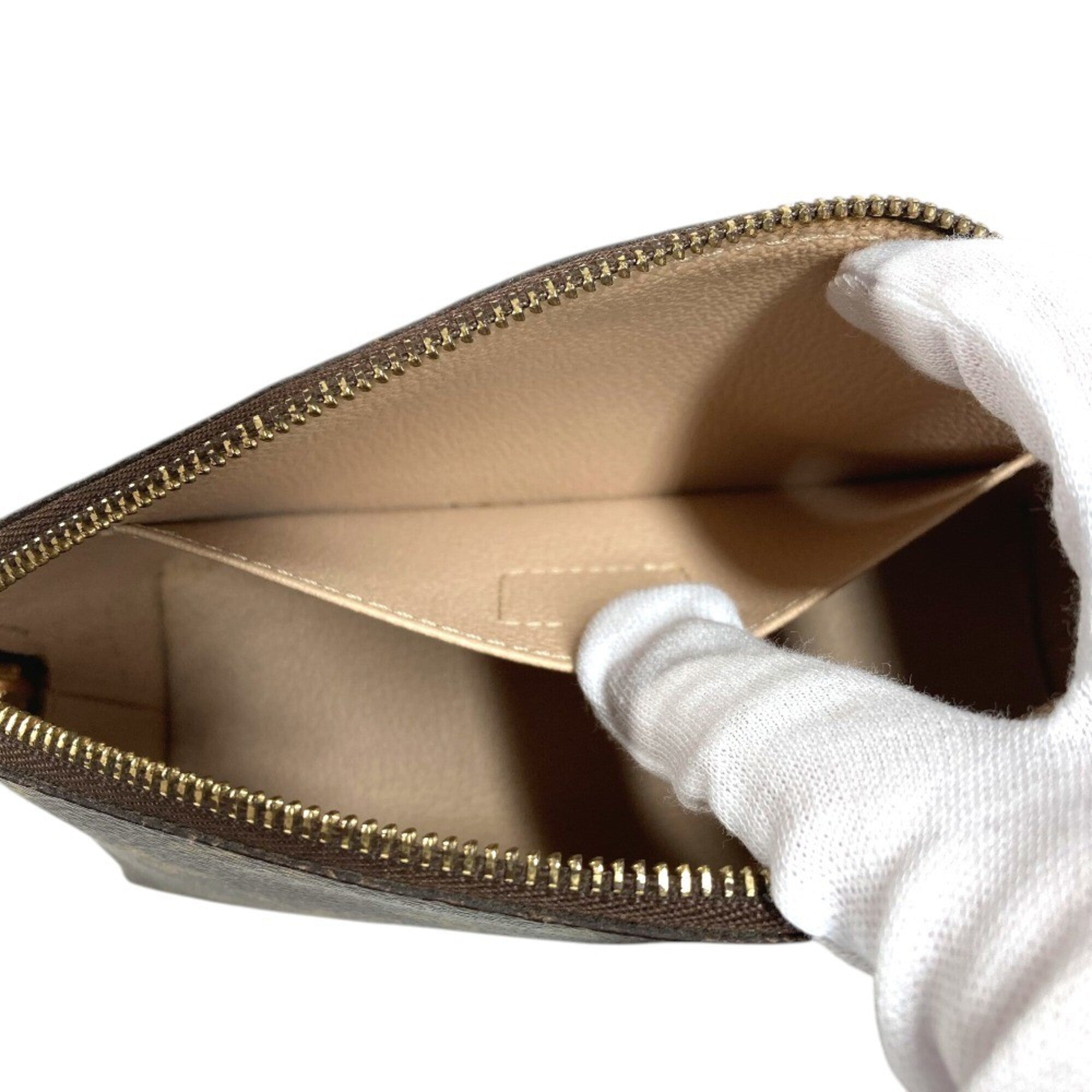 Louis Vuitton Monogram Brown Monogram Pouch (Pre-Owned)