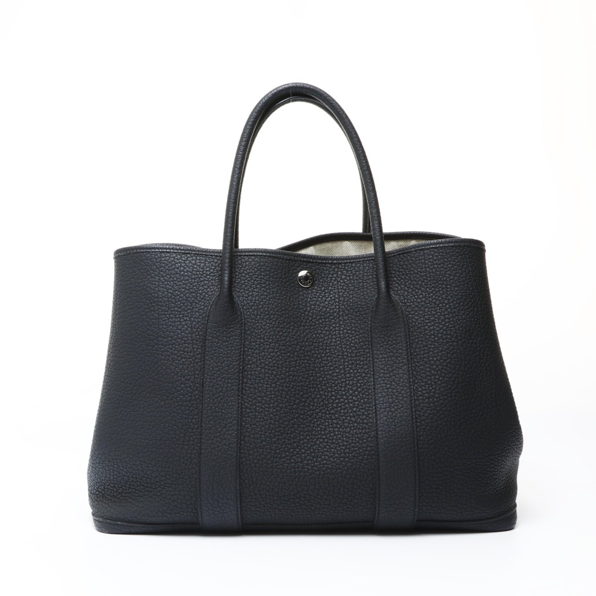 Hermes Garden Black Negonda Leather Tote Bag (Pre-Owned)
