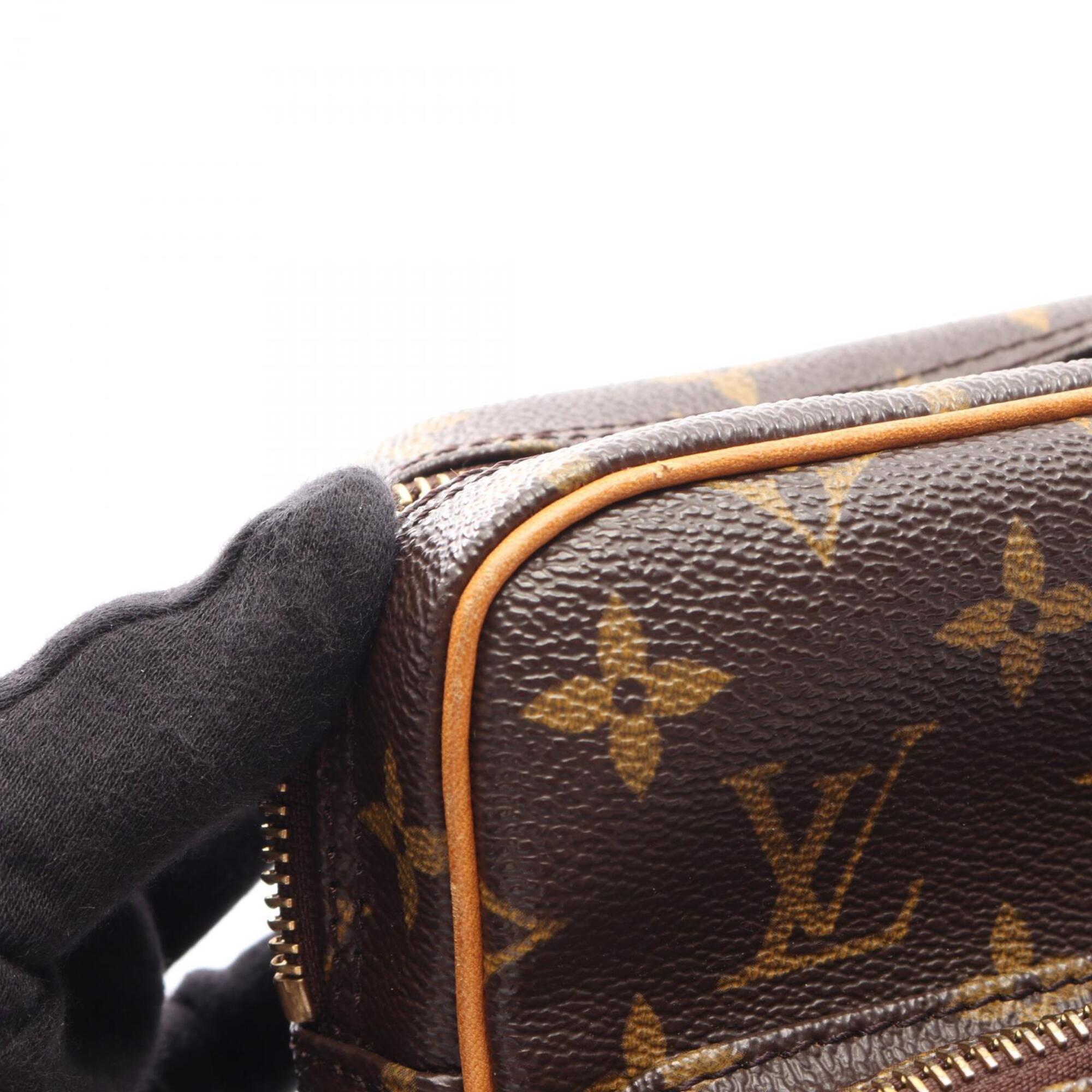 Louis Vuitton Brown Coated Canvas Pvc Monogram Leather Handbag Shoulder Bag (Pre-Owned)