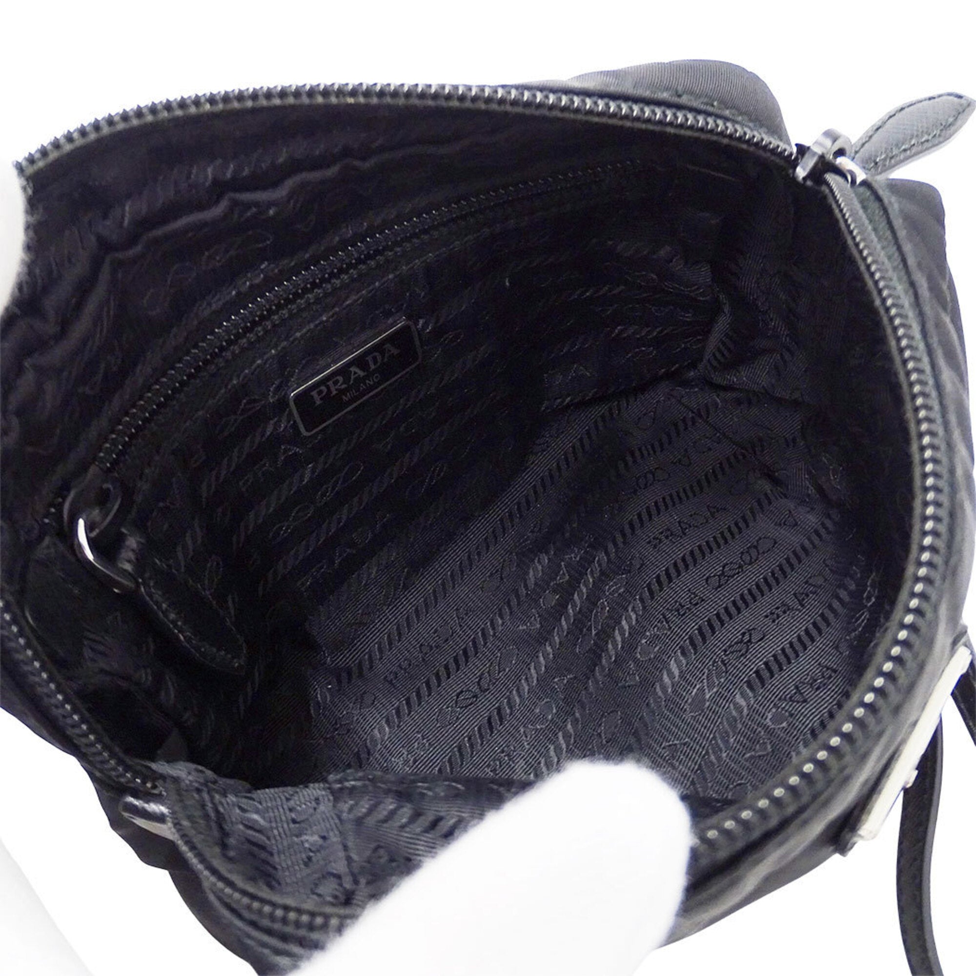 Prada Black Nylon Handbag Pouch (Pre-Owned)