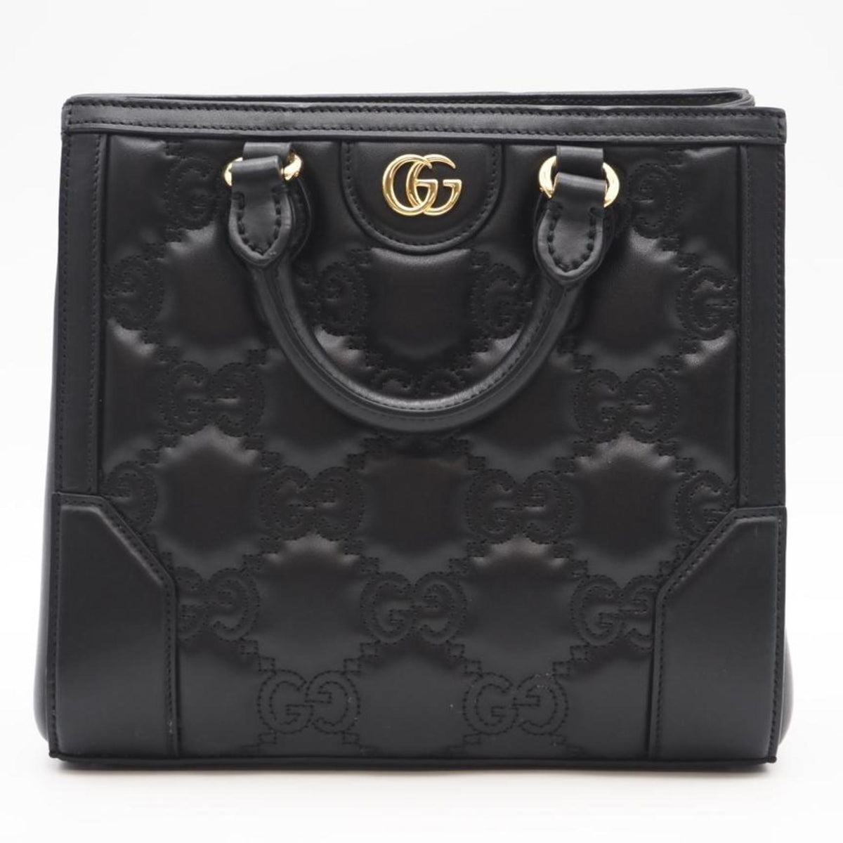 Gucci Black Leather Handbag (Pre-Owned)