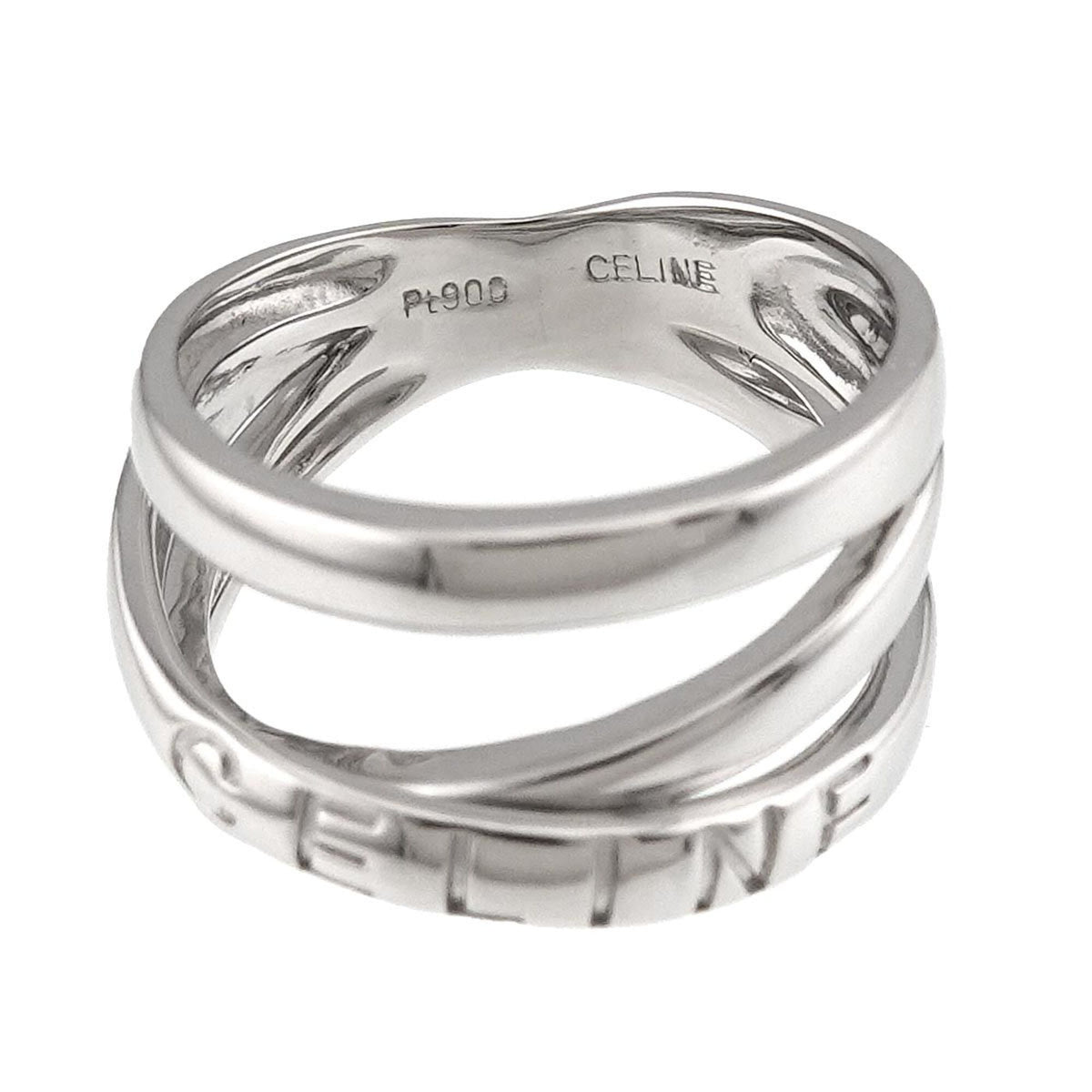 Celine Platinum 900 Band Ring (Pre-Owned)