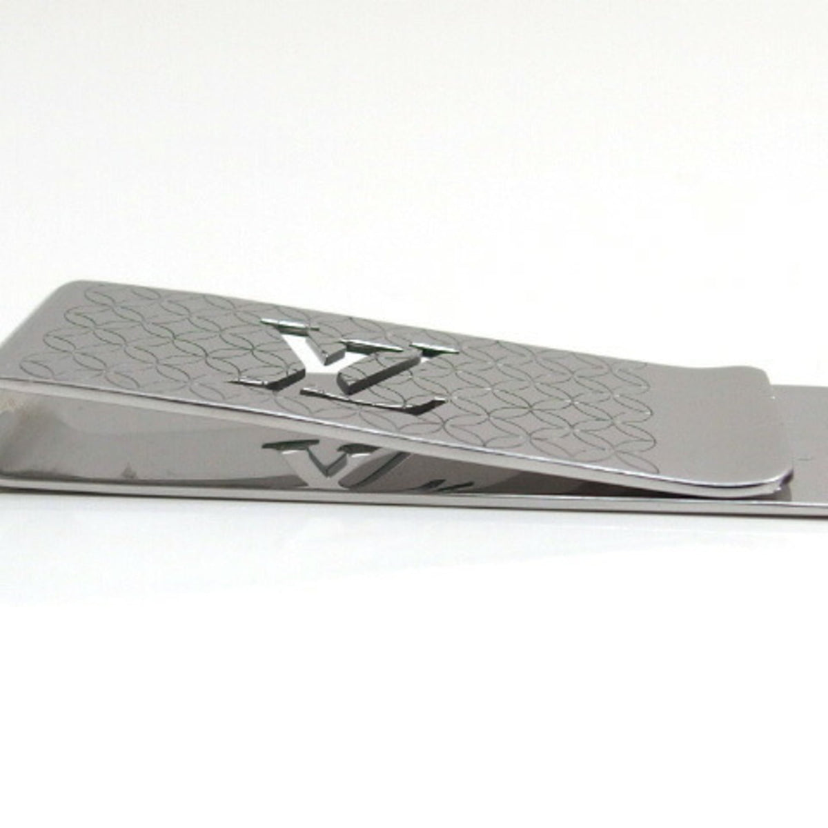 Louis Vuitton Silver Stainless Steel Money Clip (Pre-Owned)