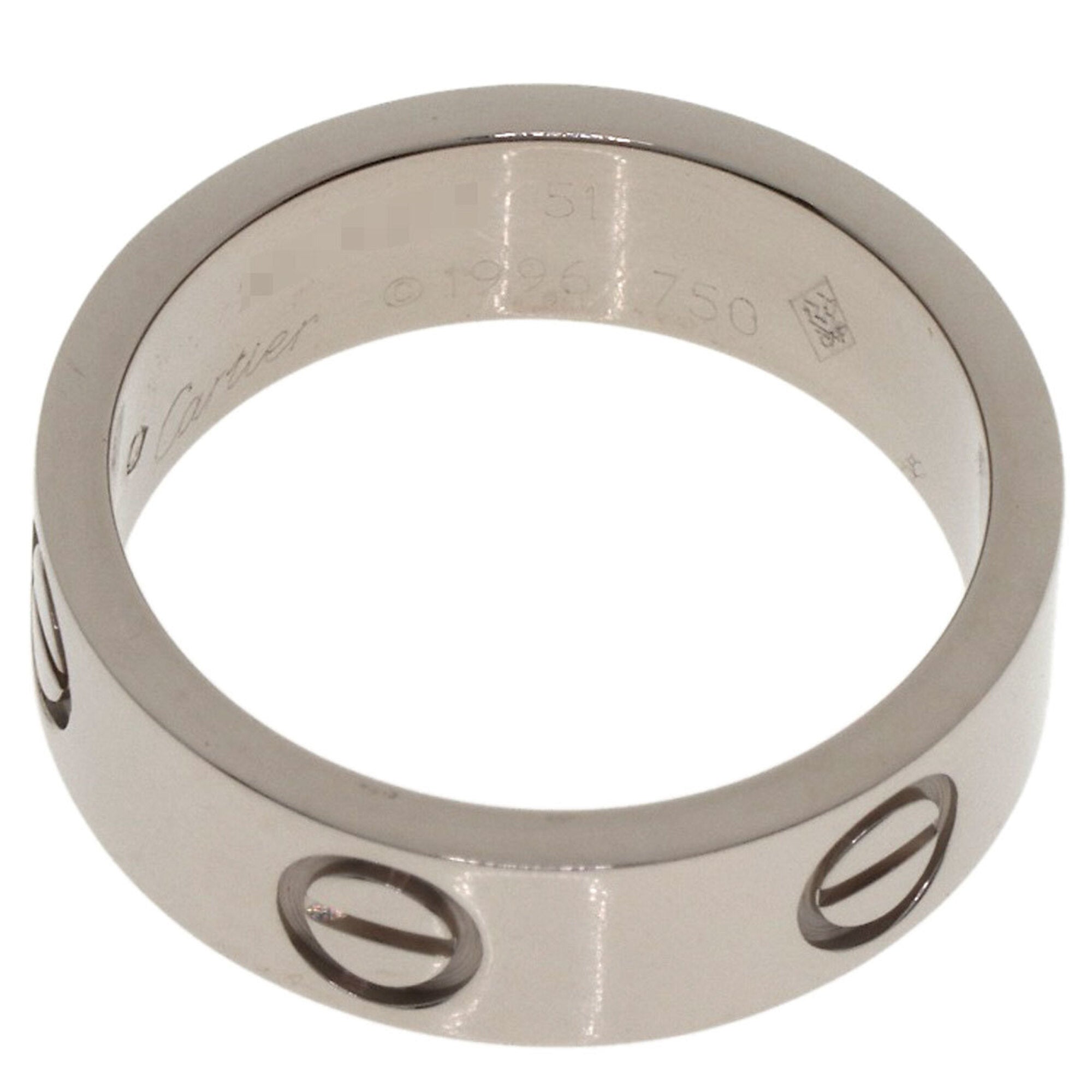 Cartier Love White Gold (18K) Band Ring (Pre-Owned)