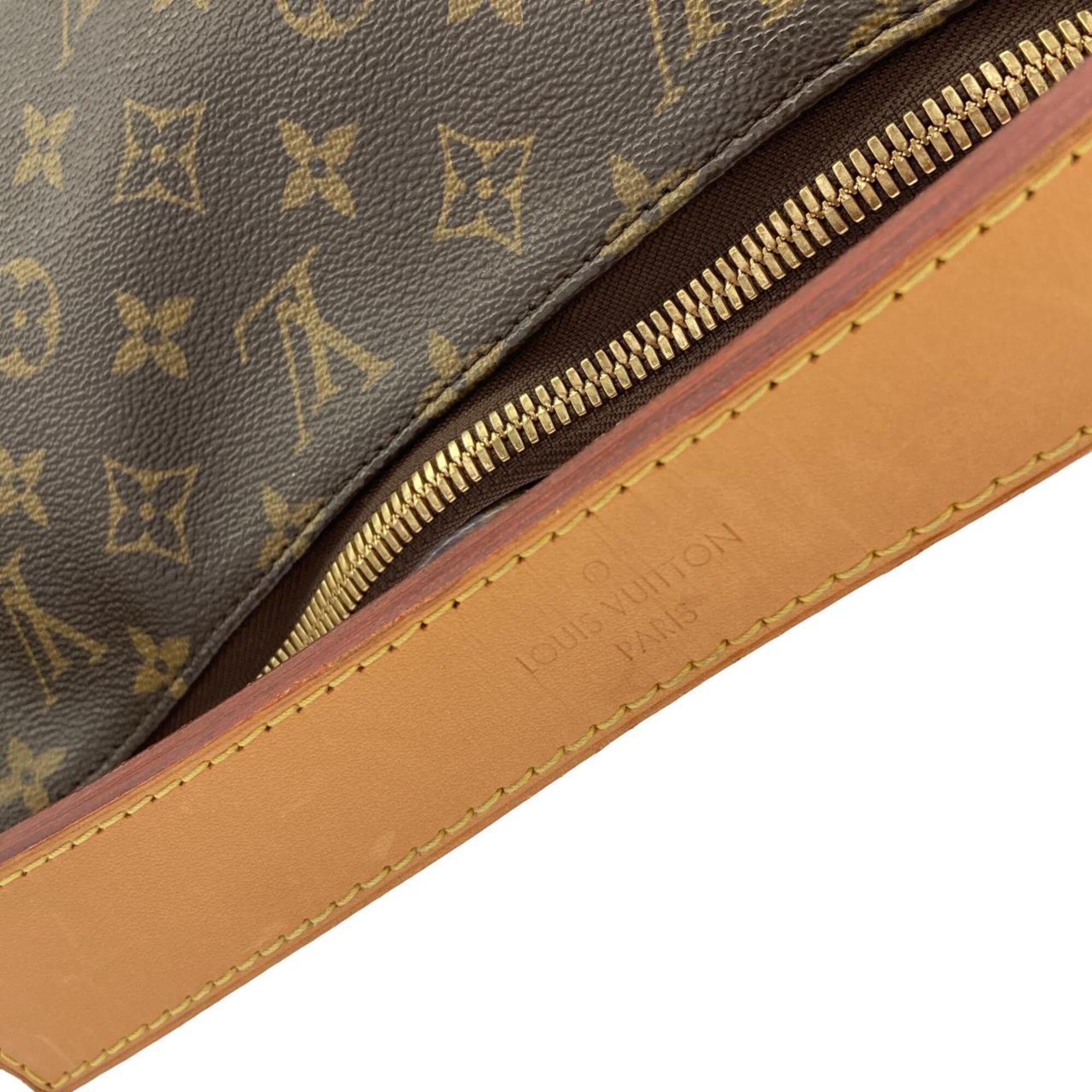 Louis Vuitton Marron Coated Canvas Shoulder Bag (Pre-Owned)