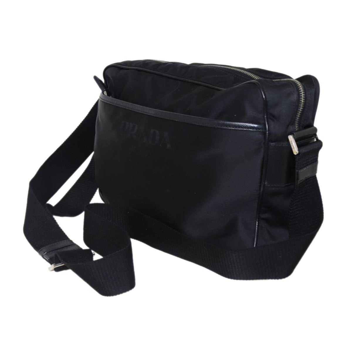 Prada Black Nylon Shoulder Bag (Pre-Owned)